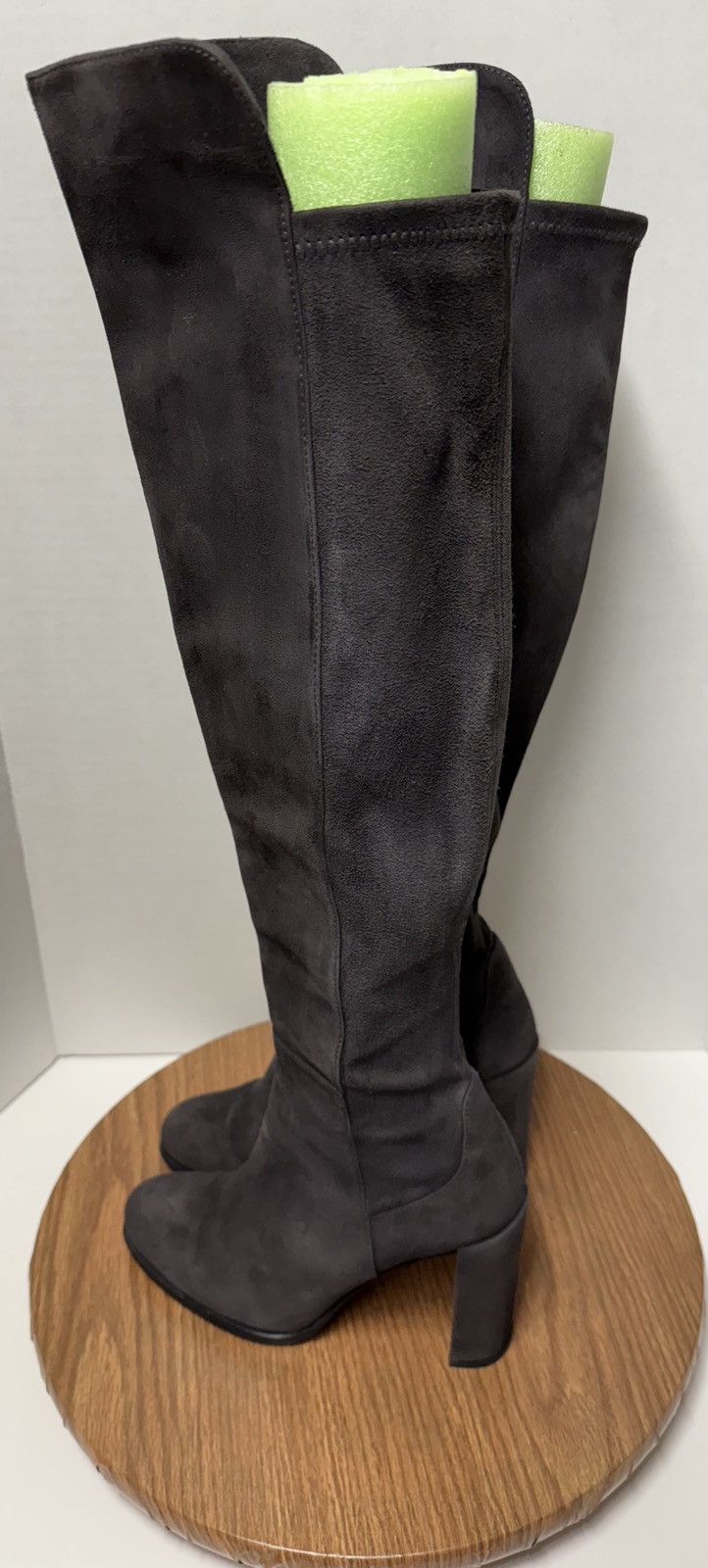 Stuart Weitzman Stuart Weitzman AllJill Anthracite Suede Over the Knee Boot Size US 8 / IT 38 - 2 Thumbnail