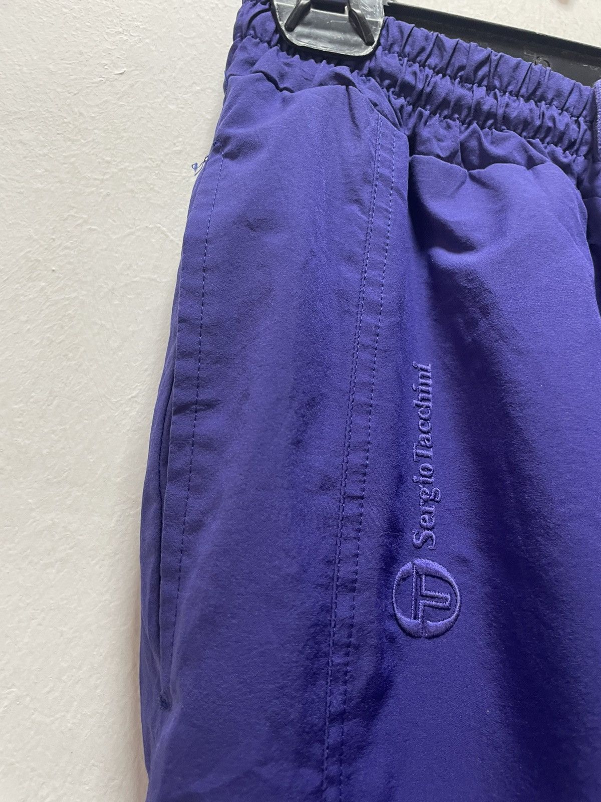 Sergio Tacchini Vintage SERGIO TACCHINI Track Pants Purple Japan Size US 31 - 3 Thumbnail