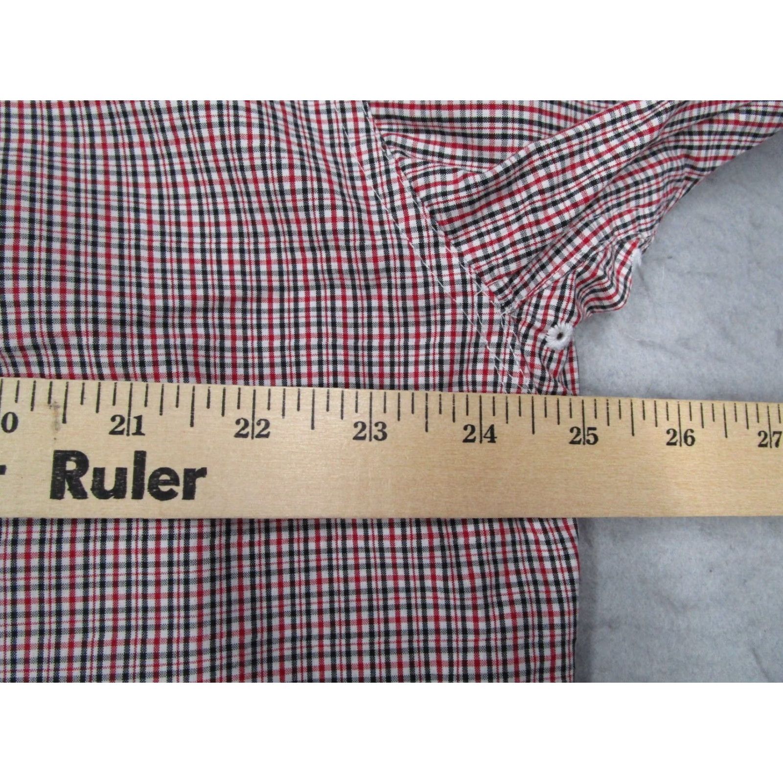 Ariat Ariat Pro Series Shirt Mens XL Red Check Button-Up Twill Cotton Blend Long Sleeve Size US XL / EU 56 / 4 - 7 Thumbnail