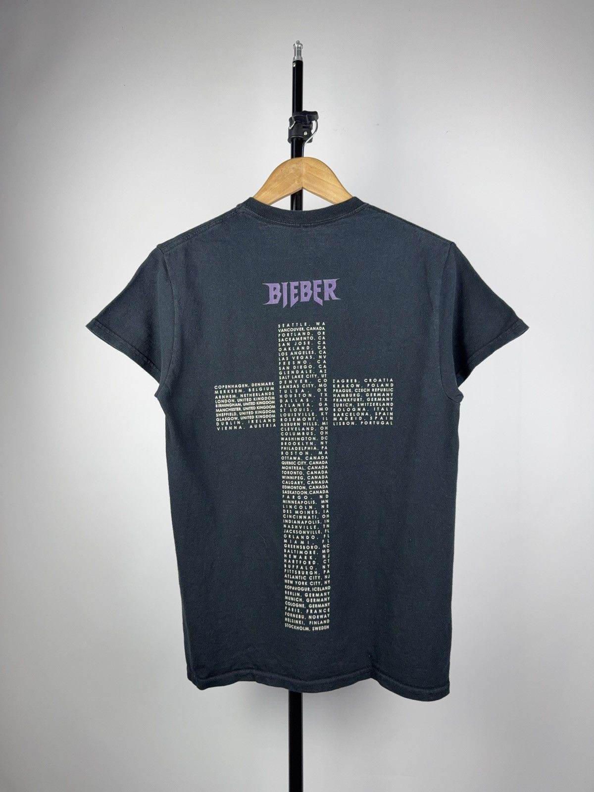 Band Tees × Justin Bieber Rare Justin Bieber Purpose Tour Merchandise Tee T-Shirt Size US S / EU 44-46 / 1 - 5 Thumbnail