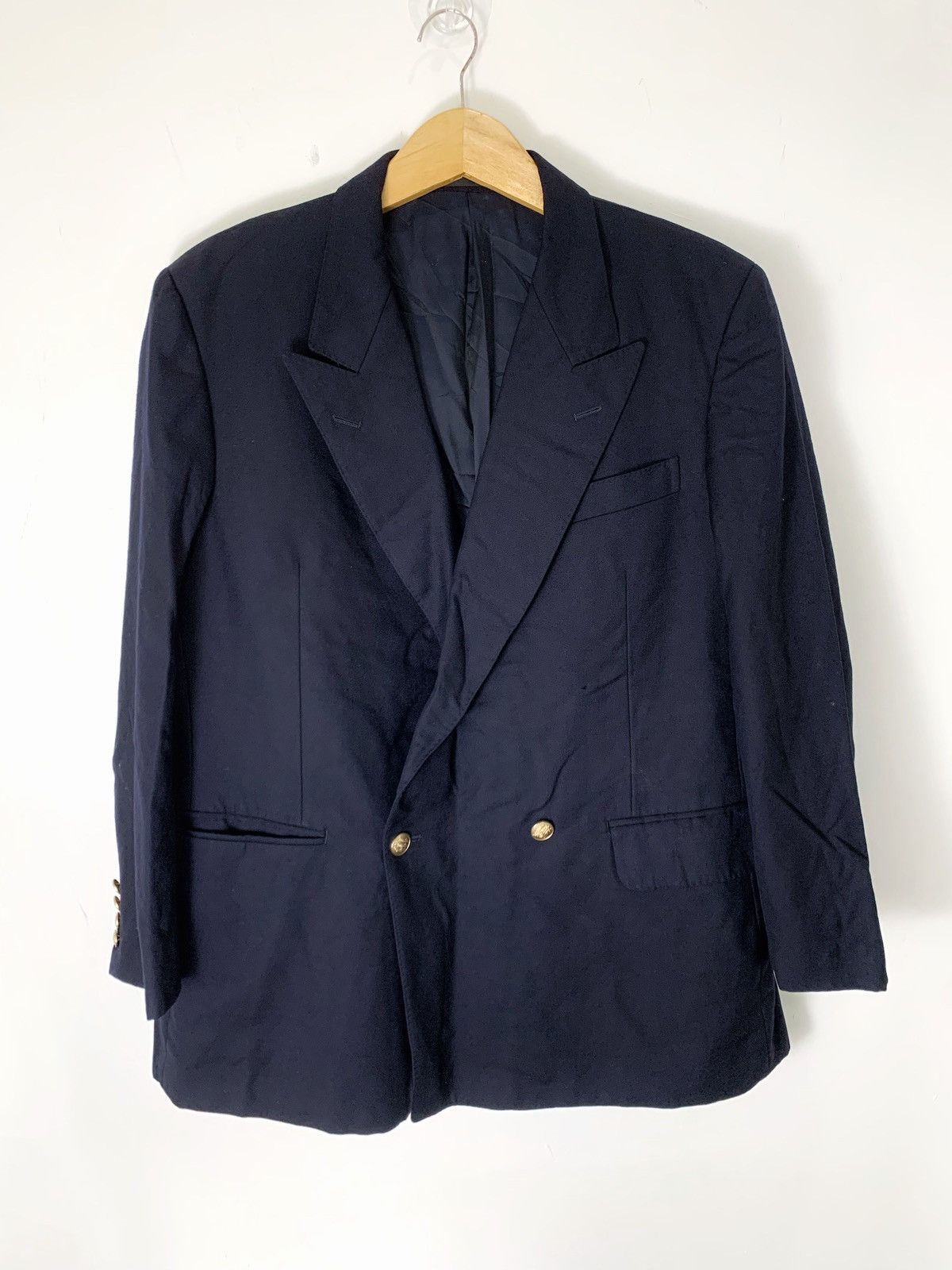 Burberry Burberrys vintage wool blazers men/ loropiana thierry mugler Size 38R - 1 Thumbnail