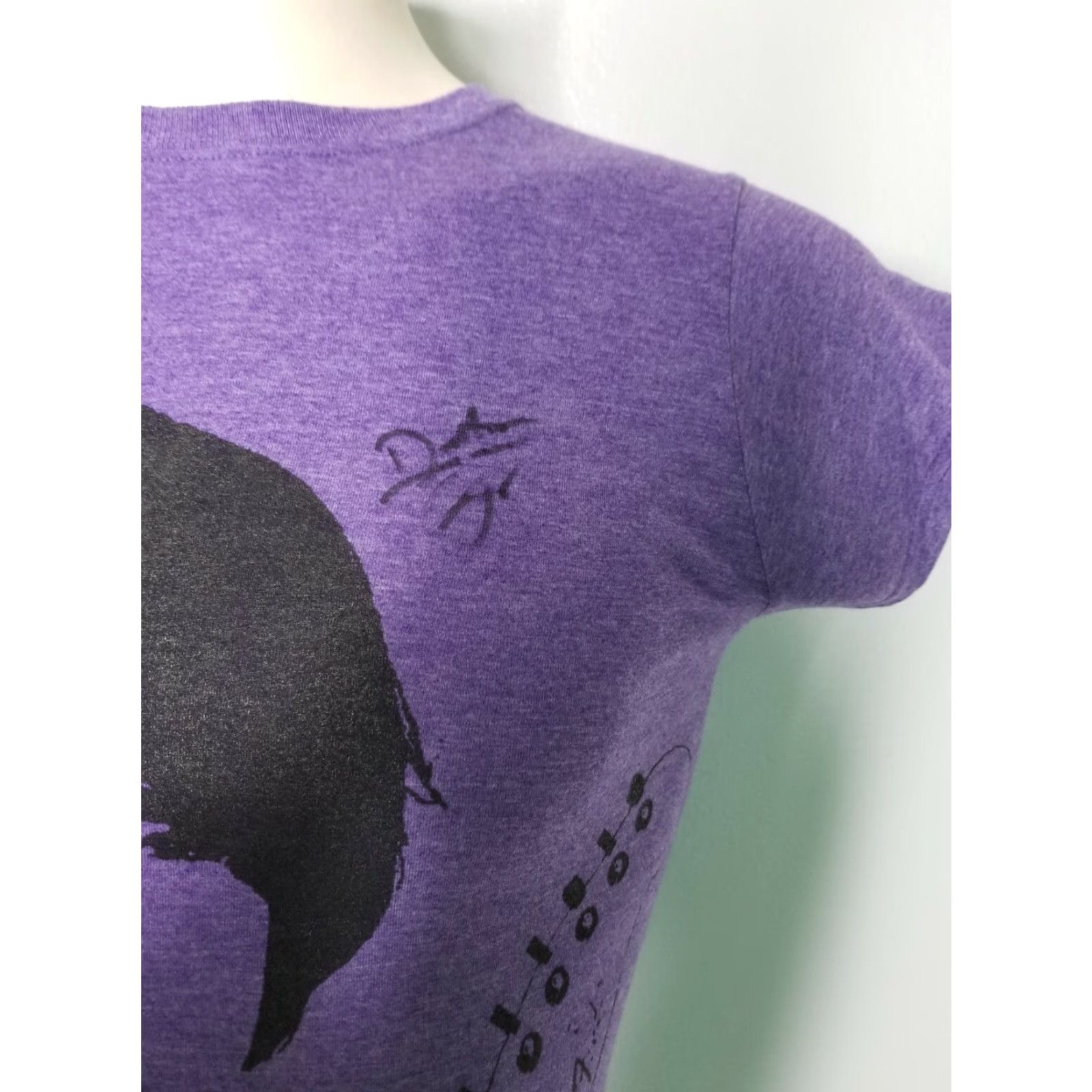 Gildan Dalton Cyr Autographed Band Tee Women's Medium Purple T-Shirt Size M / US 6-8 / IT 42-44 - 4 Thumbnail