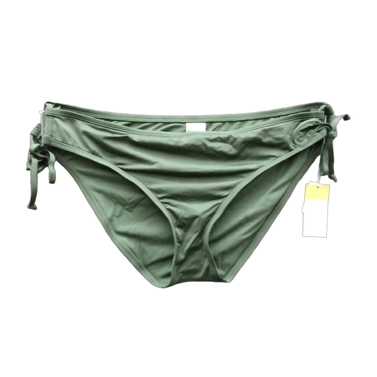 Vintage Kona Sol Bikini Bottom Women XL Green Tie Side Bikini Bottom Solid 16-18 Beach Womens Size XL Green Kona Sol Bikini Bottom Tie Side 16-18 Size 40" / US 18 - 1 Thumbnail