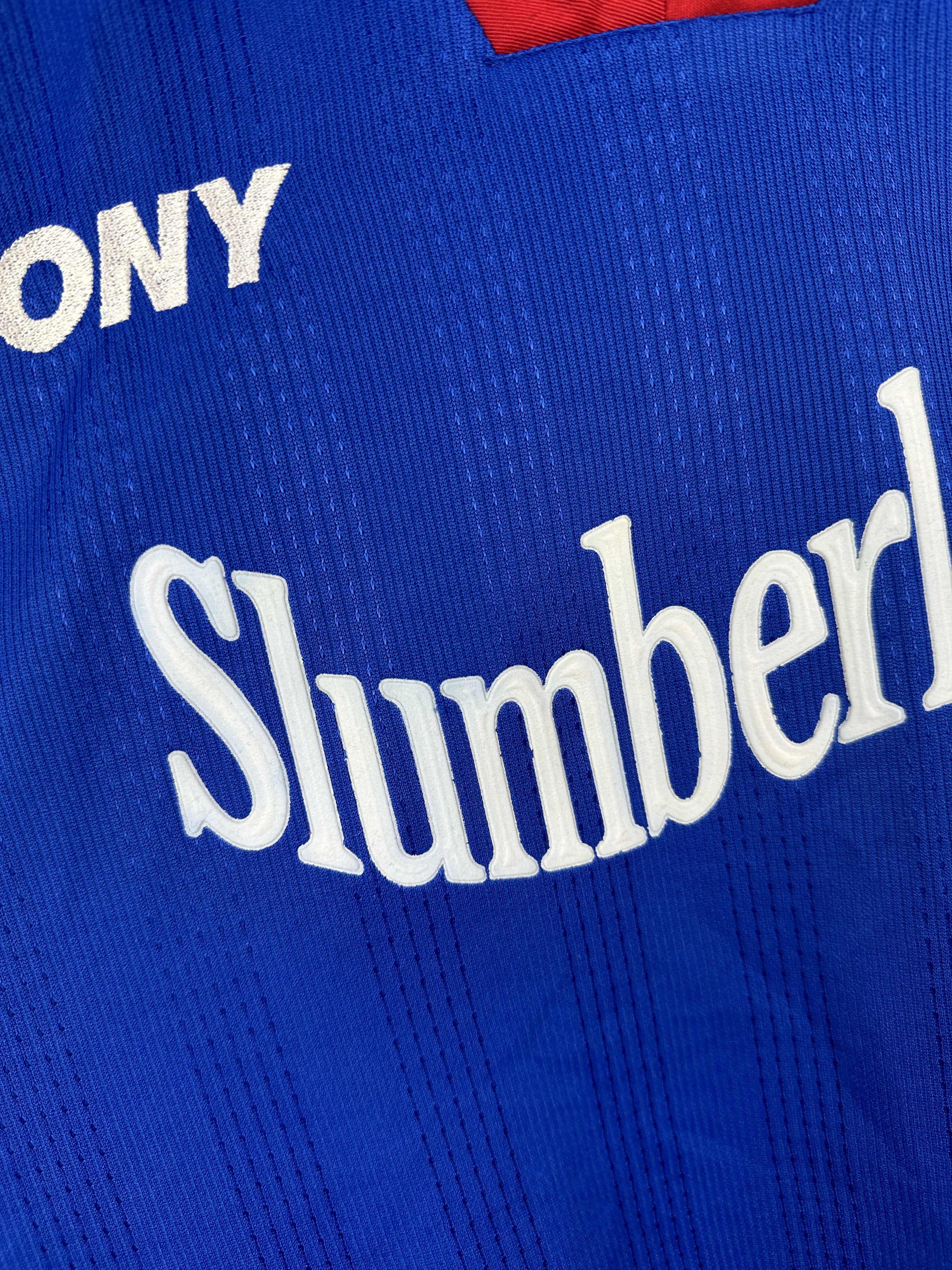 PONY × Vintage Oldham Athletic Home football shirt 1998 Soccer Jersey Rare Size US XL / EU 56 / 4 - 8 Thumbnail