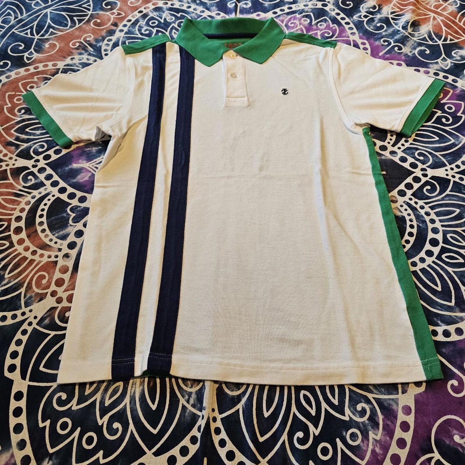 Izod Izod Kid's White and Green XL Polo-shirt Size US XL / EU 56 / 4 - 2 Thumbnail