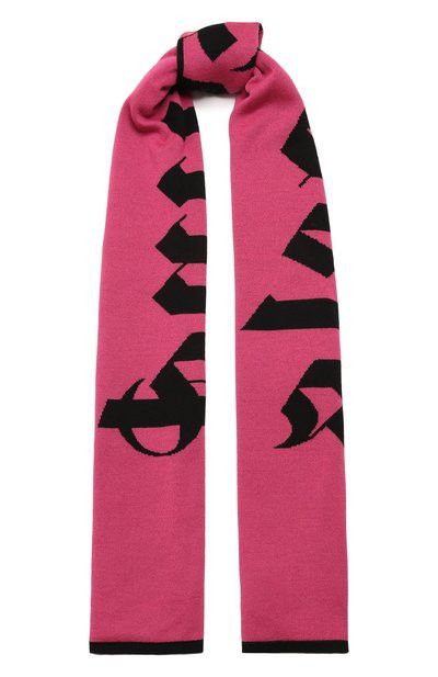 Palm Angels o1y1125 Size : OS / Logo Scarf in Fuchsia/Black Size ONE SIZE - 1 Thumbnail