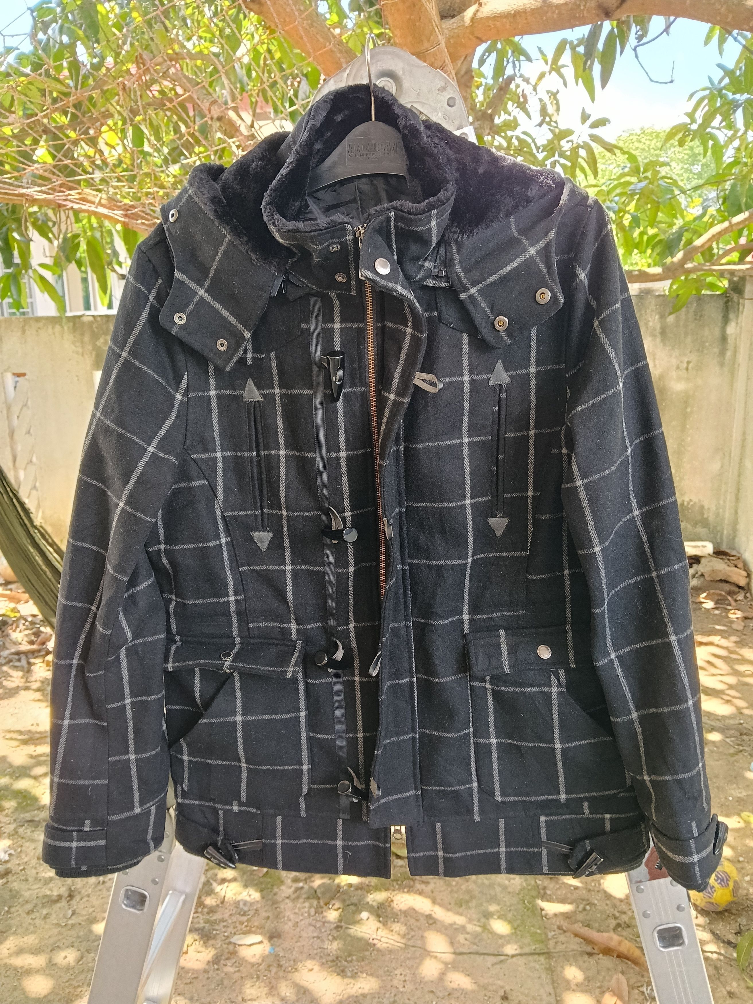 Japanese Brand 💥Semantic Design Wool Hoodie Jacket 💥 Size US M / EU 48-50 / 2 - 1 Thumbnail