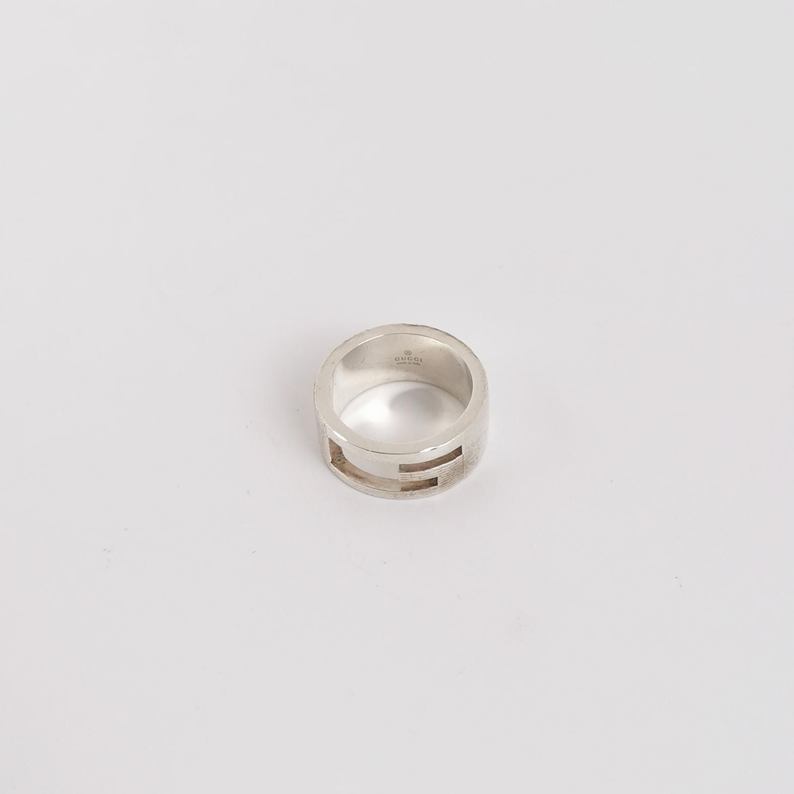 Gucci Gucci S925 Hollow G Logo Ring Size 9 -z2505 Size ONE SIZE - 1 Thumbnail