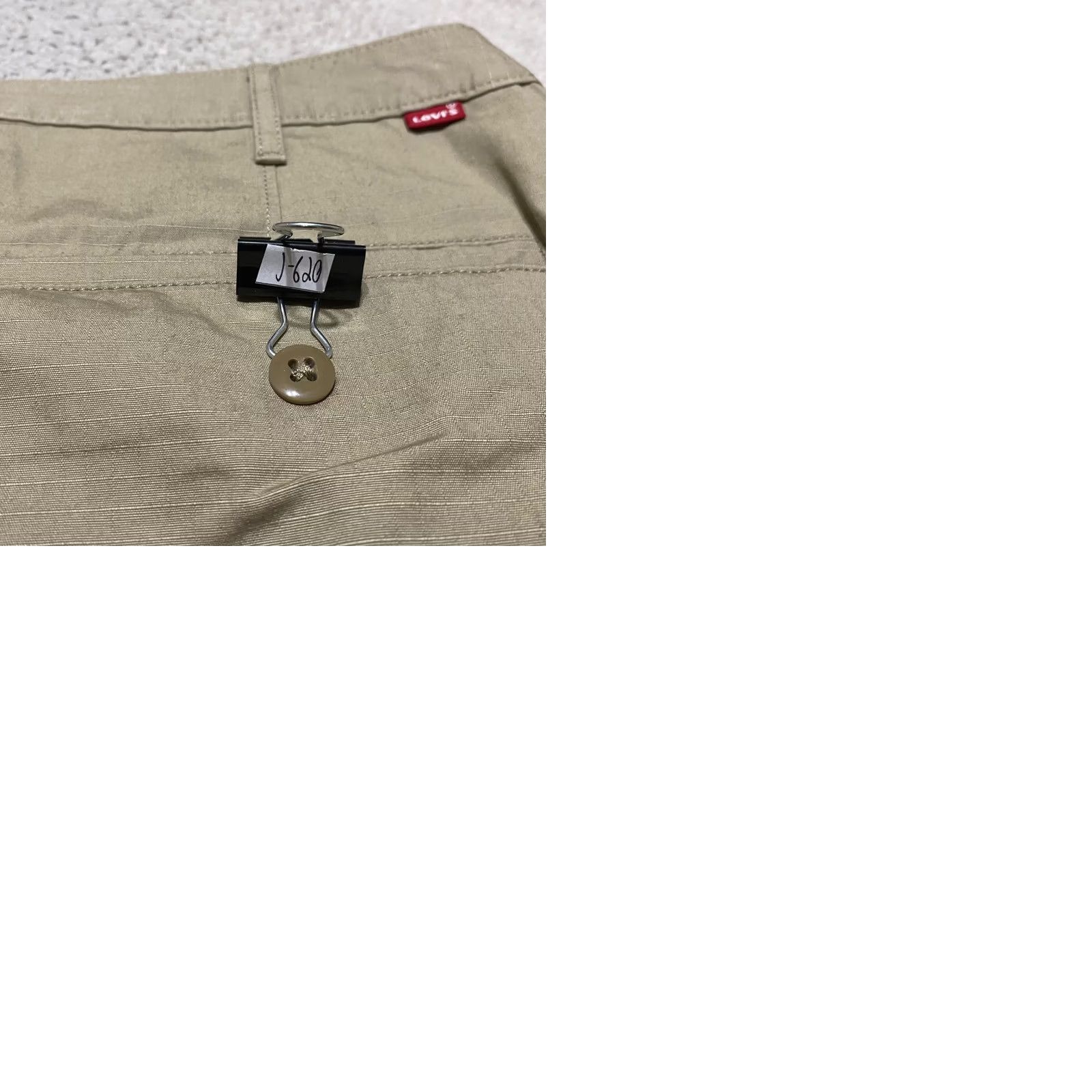 Levi's Levi's Mens Cargo Shorts Beige 52 Inseam 10" Cotton Ripstop Pocket Pockets Logo Utility Work Beltloop Wide 52 Regular Mens Beige Cargo Shorts Size US 36 / EU 52 - 9 Thumbnail