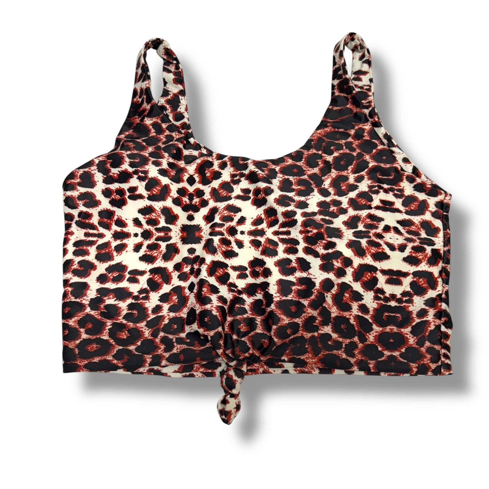 Shein Shein Bikini Top Bathing Suit Leopard Print Large Never Worn Size ONE SIZE - 2 Thumbnail