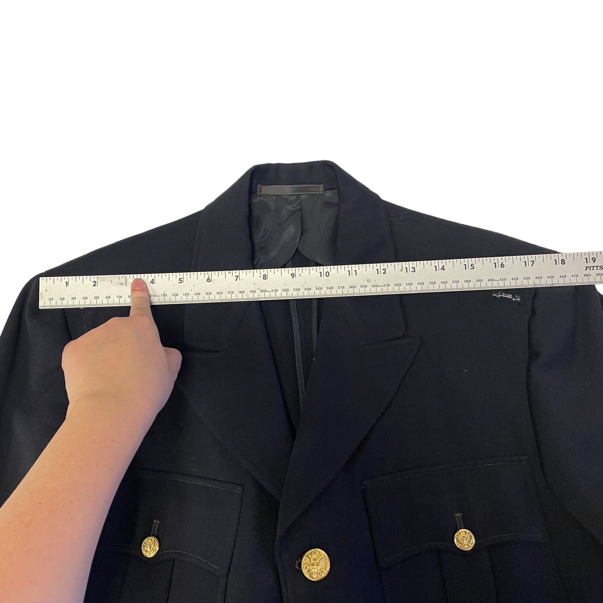 Other Vtg Korean War Era Blue GABARDINE USN Navy Officer Jacket Size 42R - 11 Thumbnail