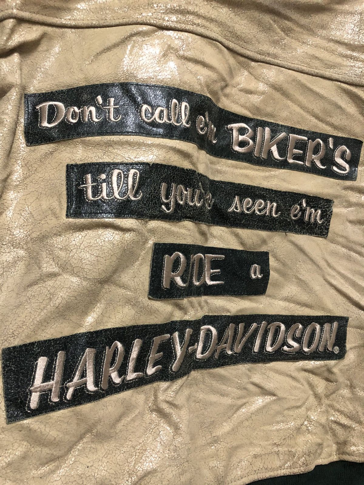 Harley Davidson × Vintage Vtg leather jacket harley davidson Size US L / EU 52-54 / 3 - 9 Thumbnail