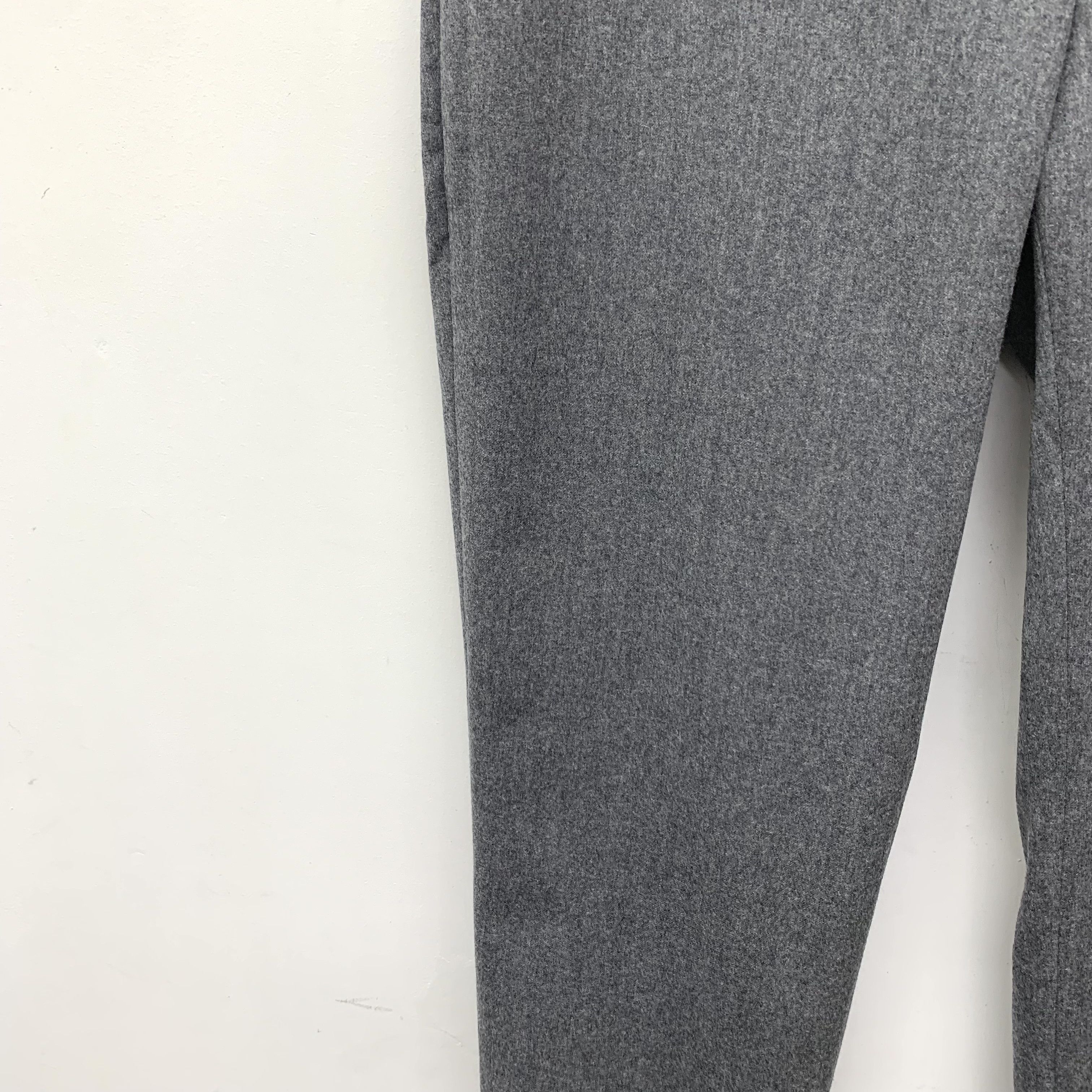 Brunello Cucinelli Brunello Cucinelli Wool Trousers Dark Grey (46) Size 46S - 4 Thumbnail