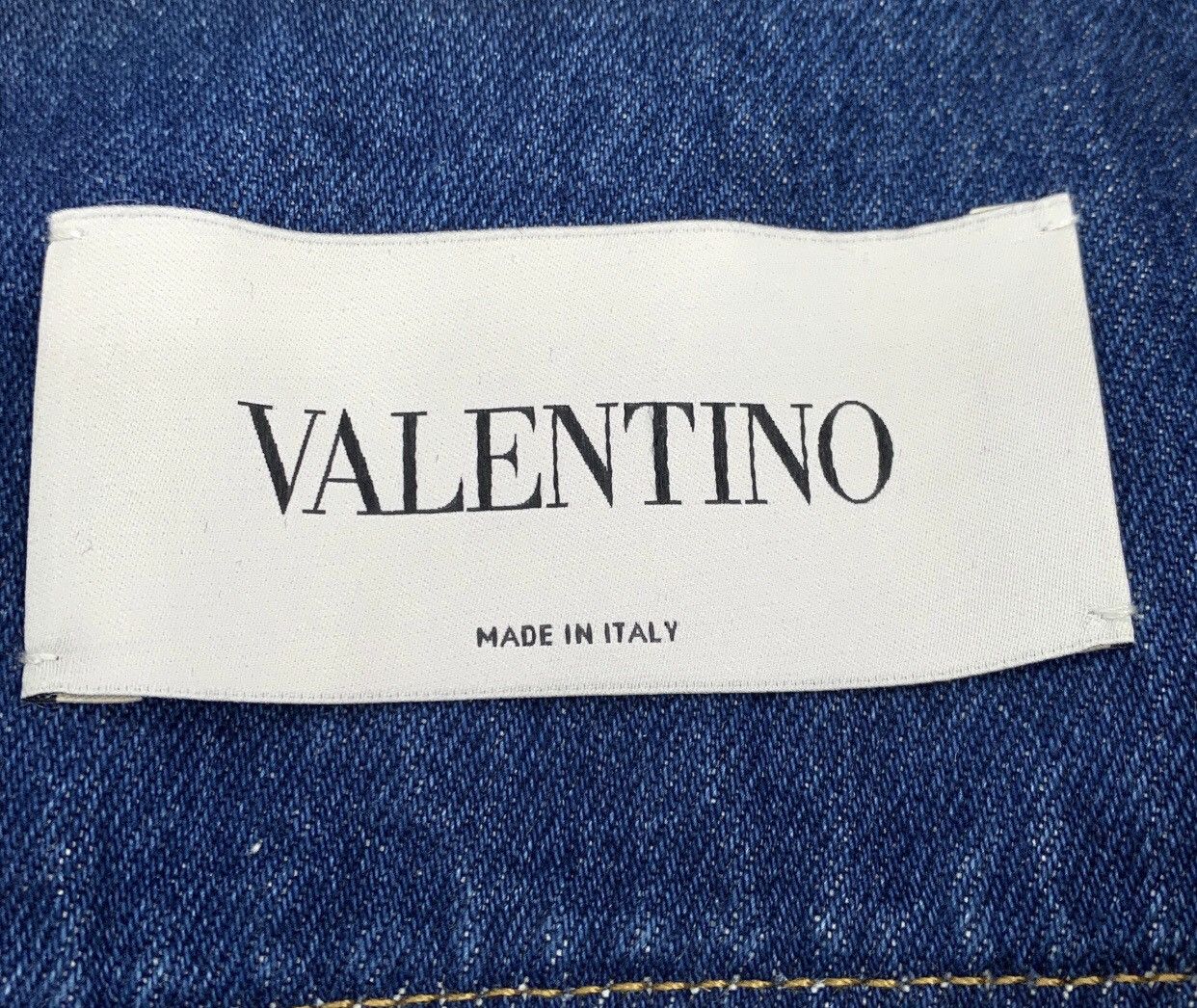 Valentino Valentino Blue Printed Big V Cowboy Coat2412-Nextarrow Size US S / EU 44-46 / 1 - 5 Thumbnail