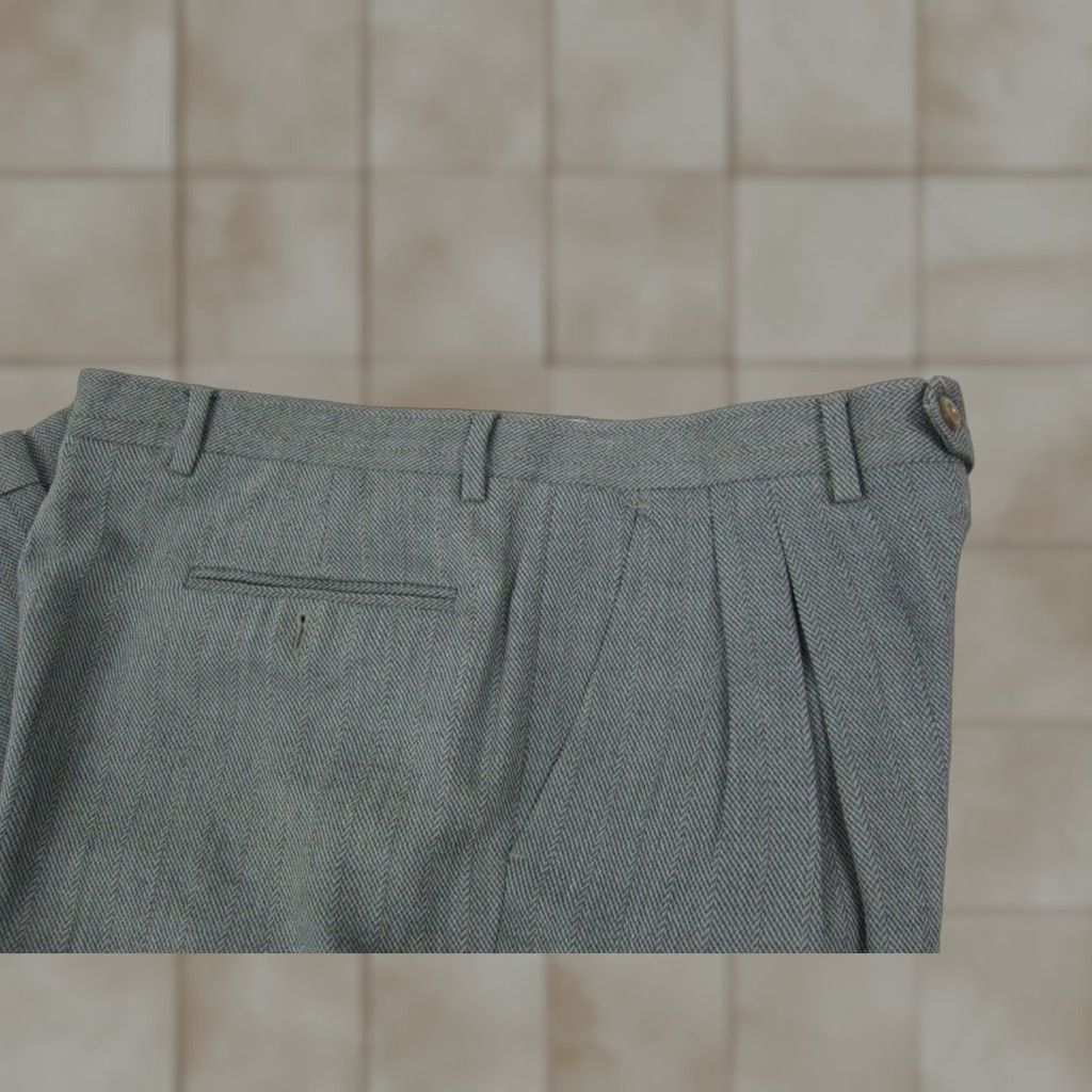 Vintage VINTAGE Pietro Chiara Nobile Pants Mens 36 x 30 Gray Wool Zip Dress Pants 100% Wool Houndstooth Mens Size US 36 / EU 52 - 1 Thumbnail