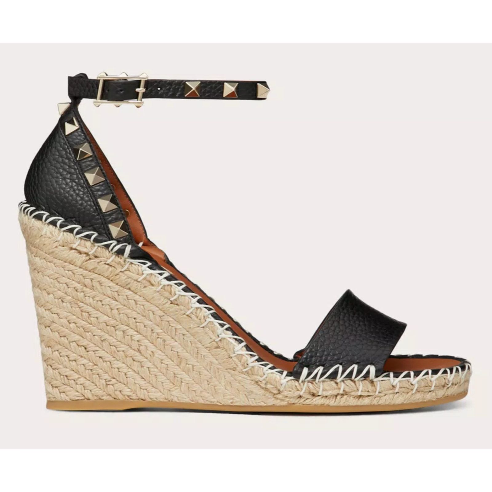 Valentino Rockstud Ankle Strap Platform Wedge Sandal Heel 41 Size US 11 / IT 41 - 1 Thumbnail