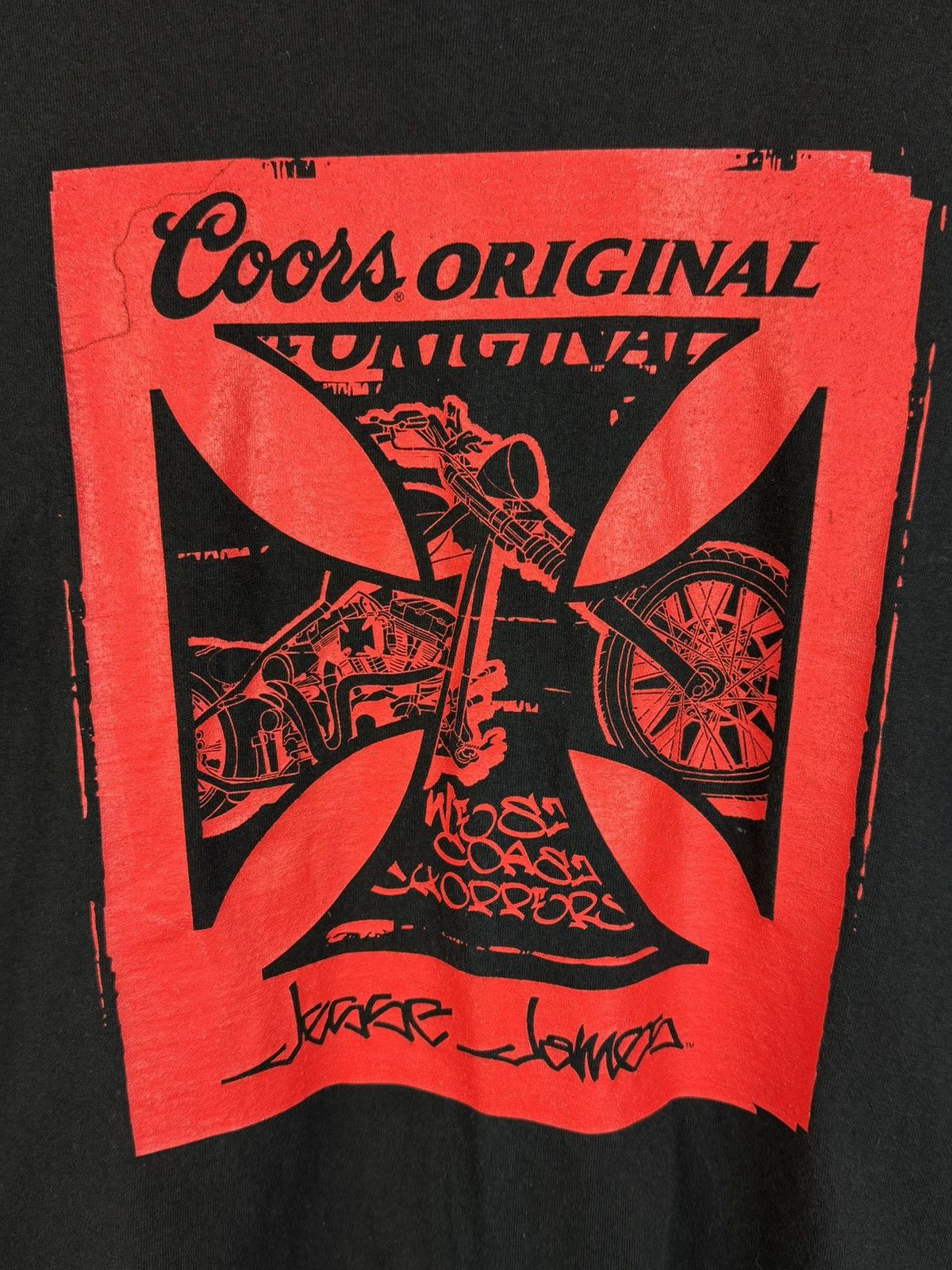 West Coast Choppers 90s West Coast Choppers Jesse James Coors Pay Up T-Shirt M Size US M / EU 48-50 / 2 - 2 Thumbnail