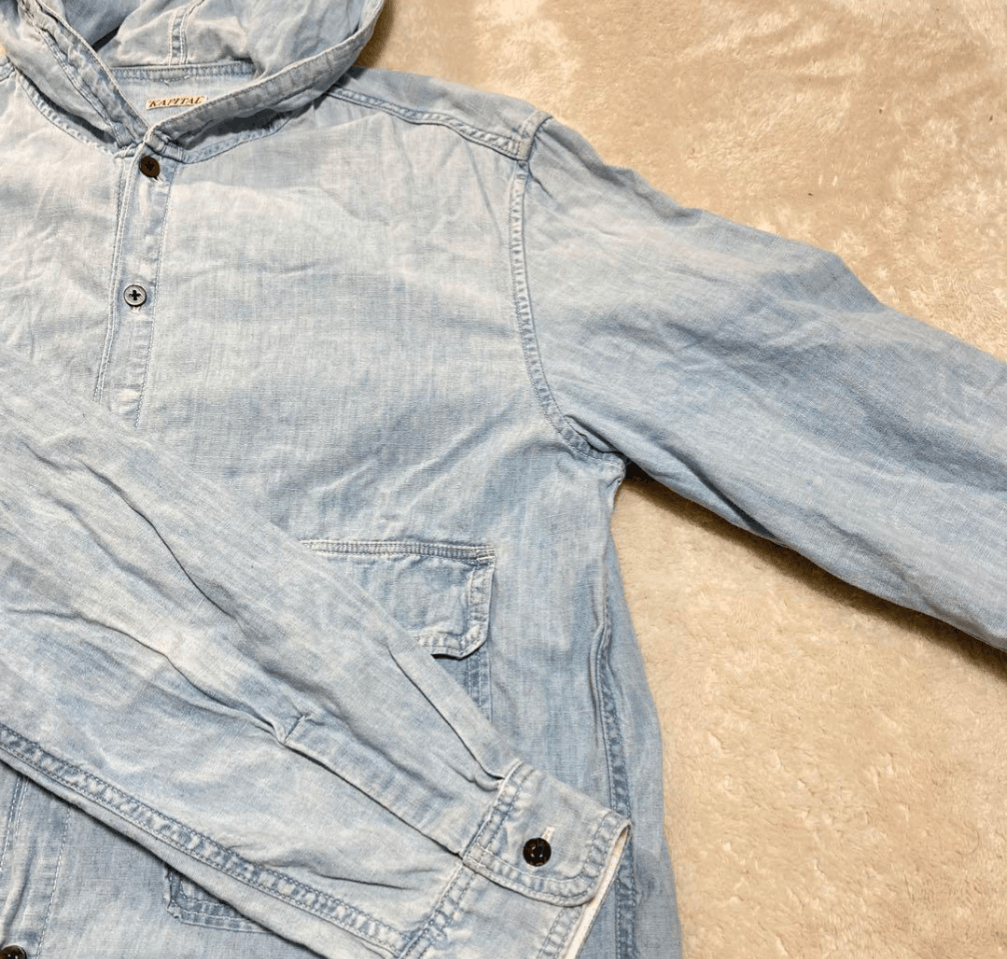 Kapital Kapital Hoodie Shirt Chambray Size US L / EU 52-54 / 3 - 9 Thumbnail