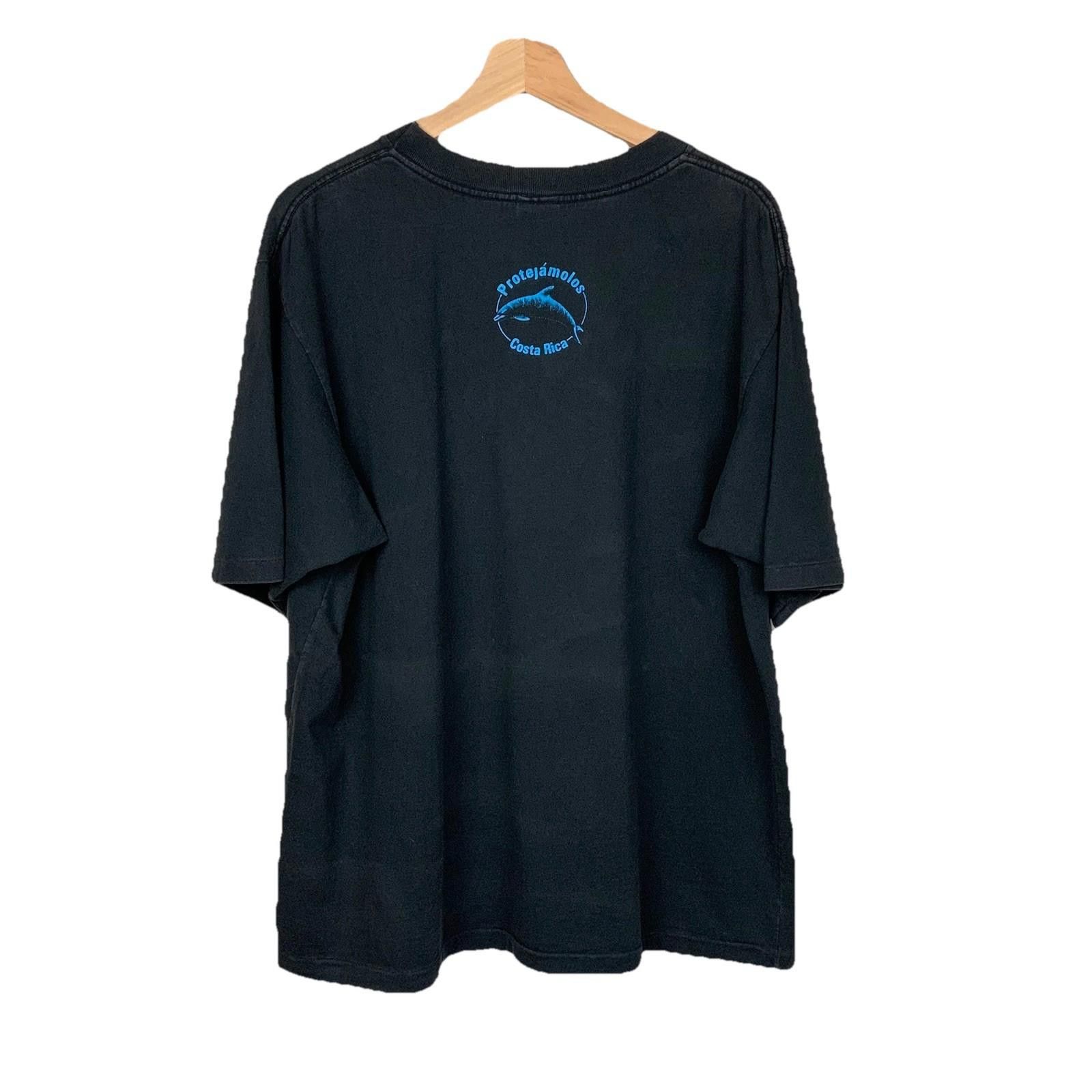 Other Vintage 90s Dolphins Costa Rica Nature Black T Shirt XL Size US XL / EU 56 / 4 - 5 Thumbnail