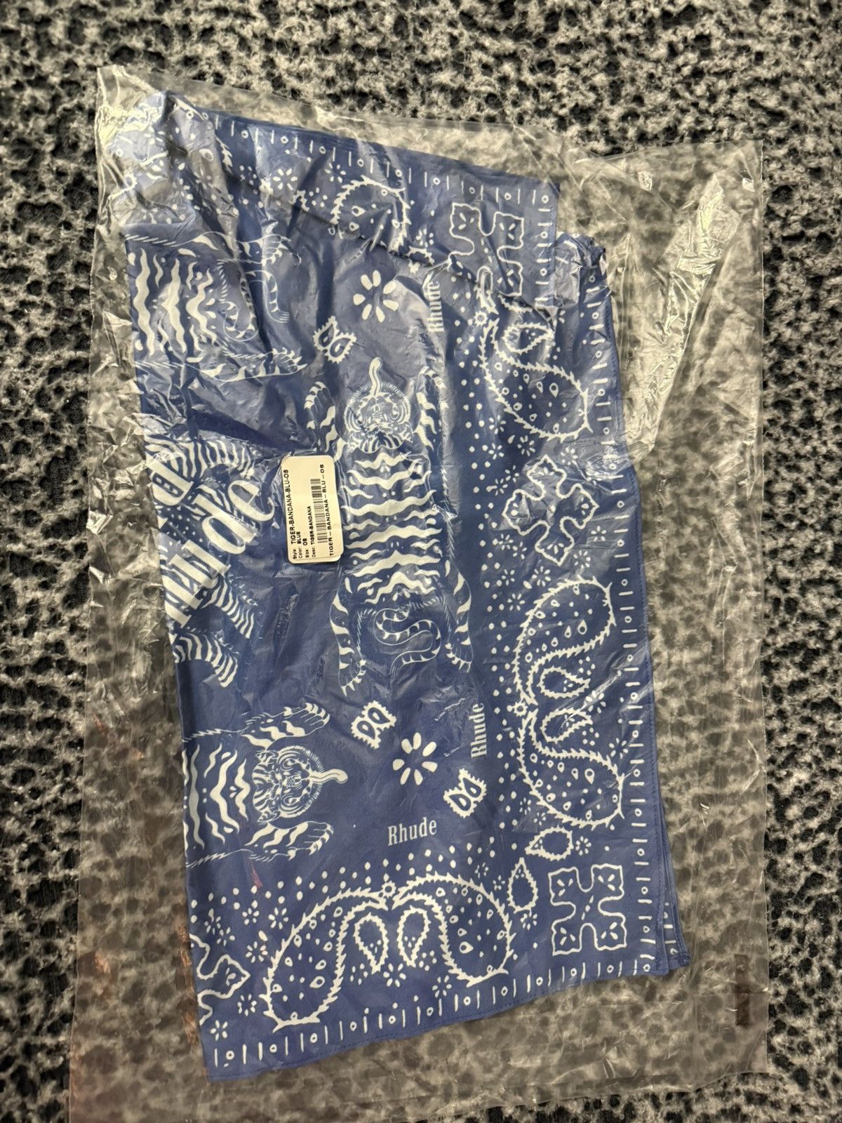 Rhude Rhude Tiger silk bandana Size ONE SIZE - 4 Thumbnail