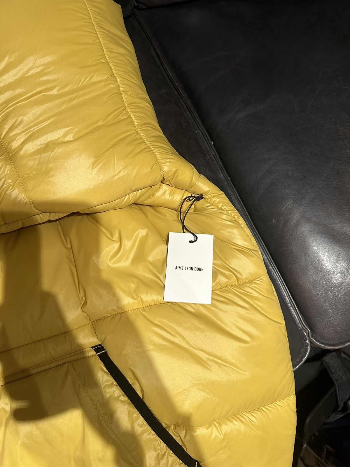 Aime Leon Dore Aime Leon Dore Double Snap Puffer Hoodie Jacket Large Yellow Size US L / EU 52-54 / 3 - 4 Thumbnail