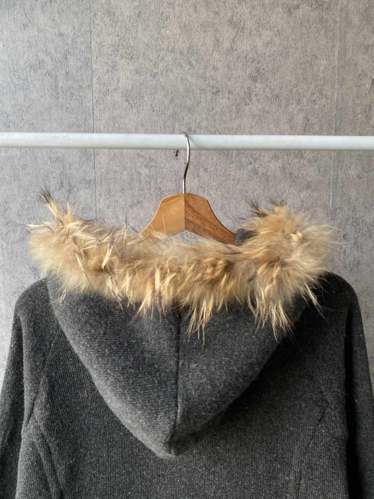 5351 POUR LES HOMMES × Japanese Brand 5351 Pour Les Hommes Japan Fur Hoodie Wool Zipper Jacket Size US M / EU 48-50 / 2 - 9 Thumbnail