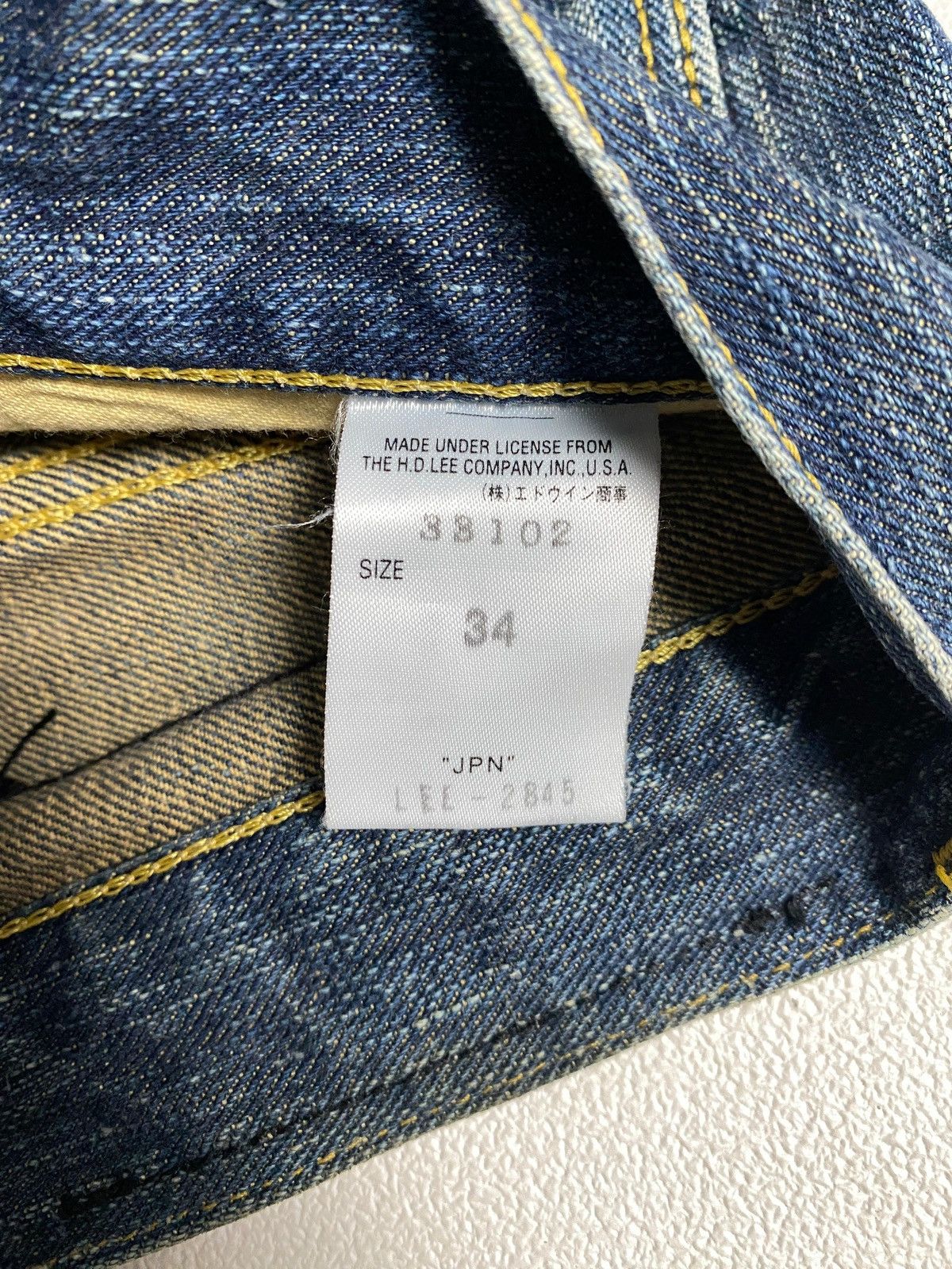Lee Vintage Lee made japan Size US 34 / EU 50 - 10 Thumbnail
