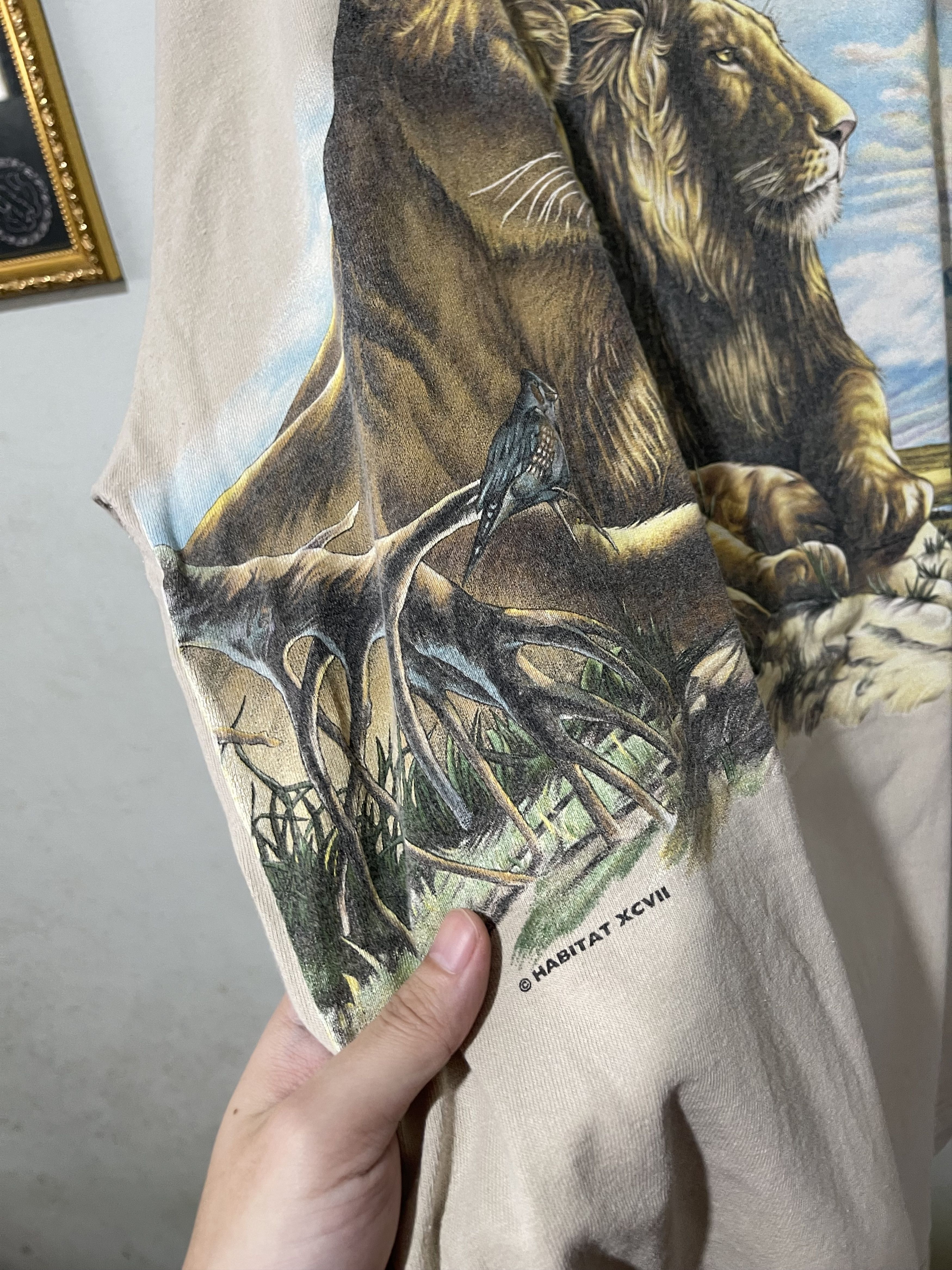 Vintage Vintage 90s Lion Shirt Size US XL / EU 56 / 4 - 3 Thumbnail