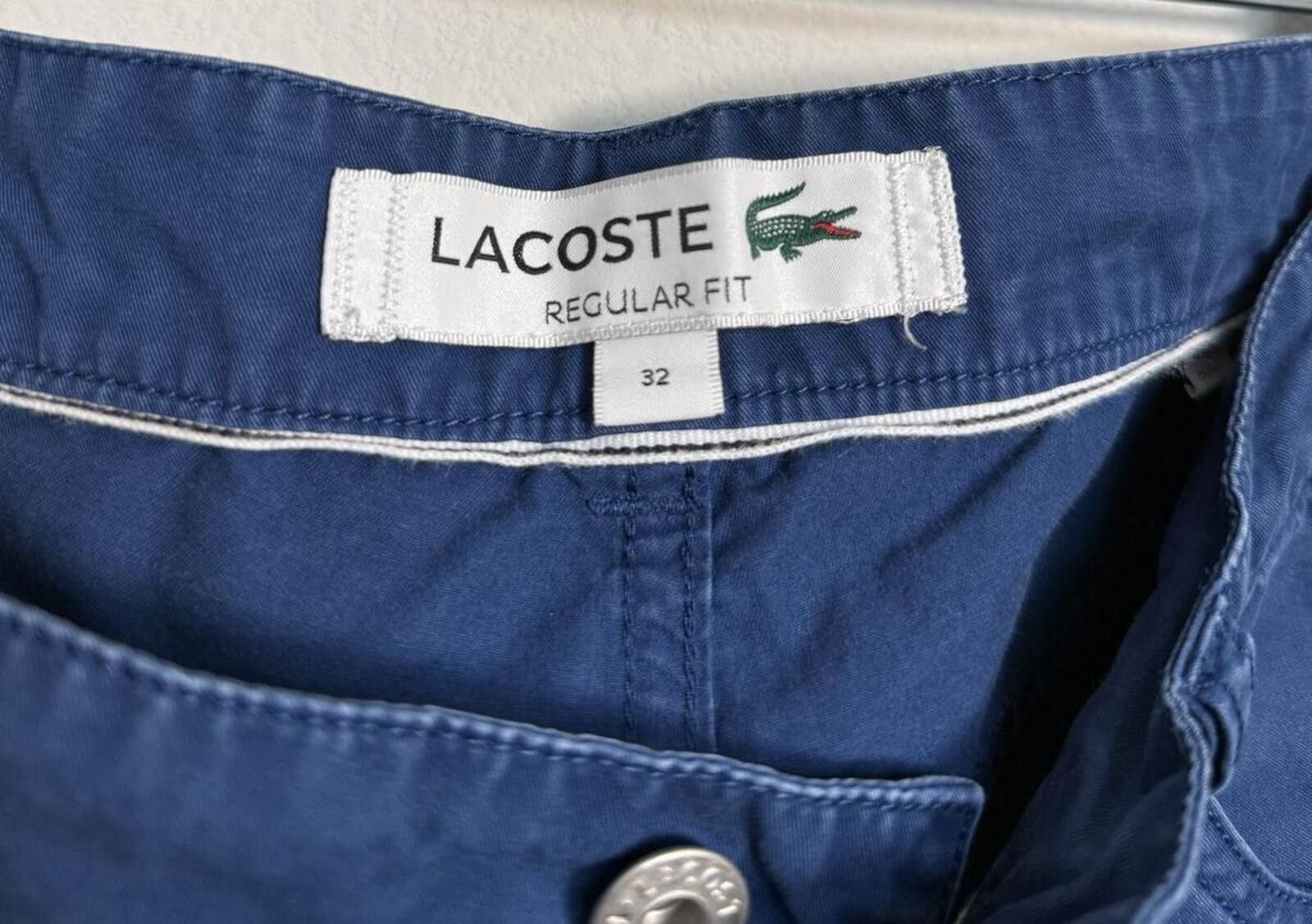 Lacoste Lacoste Regular Fit Blue Shorts Size 32 Size US 32 / EU 48 - 3 Thumbnail