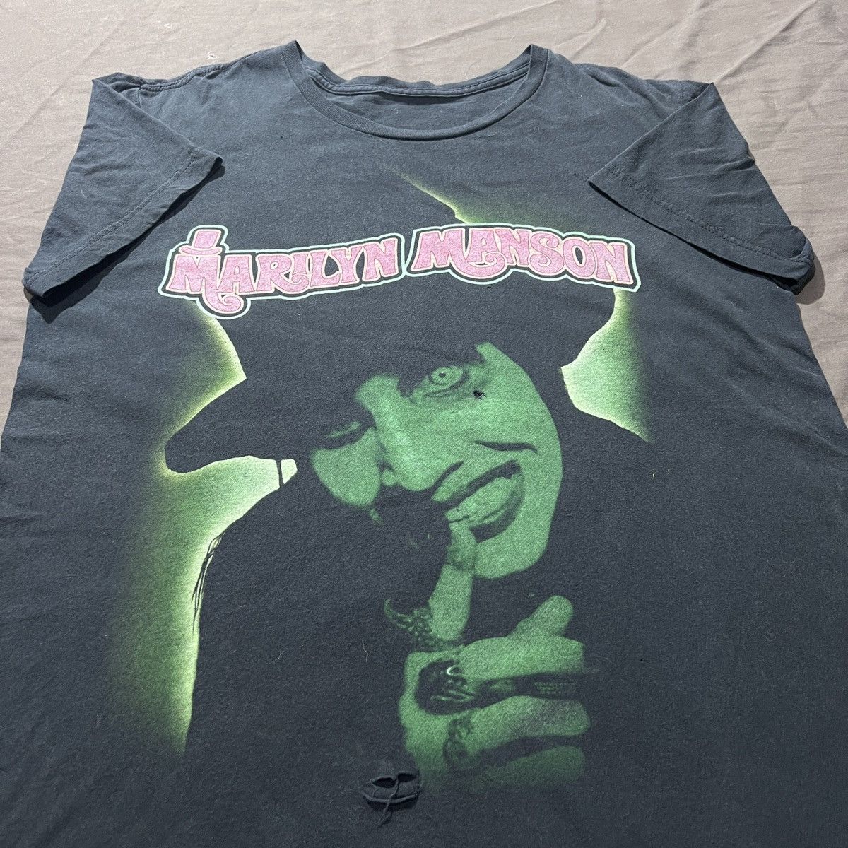 Band Tees 2015 Marilyn Manson Smells Like Children Promo Tee L Faded Size US L / EU 52-54 / 3 - 3 Thumbnail