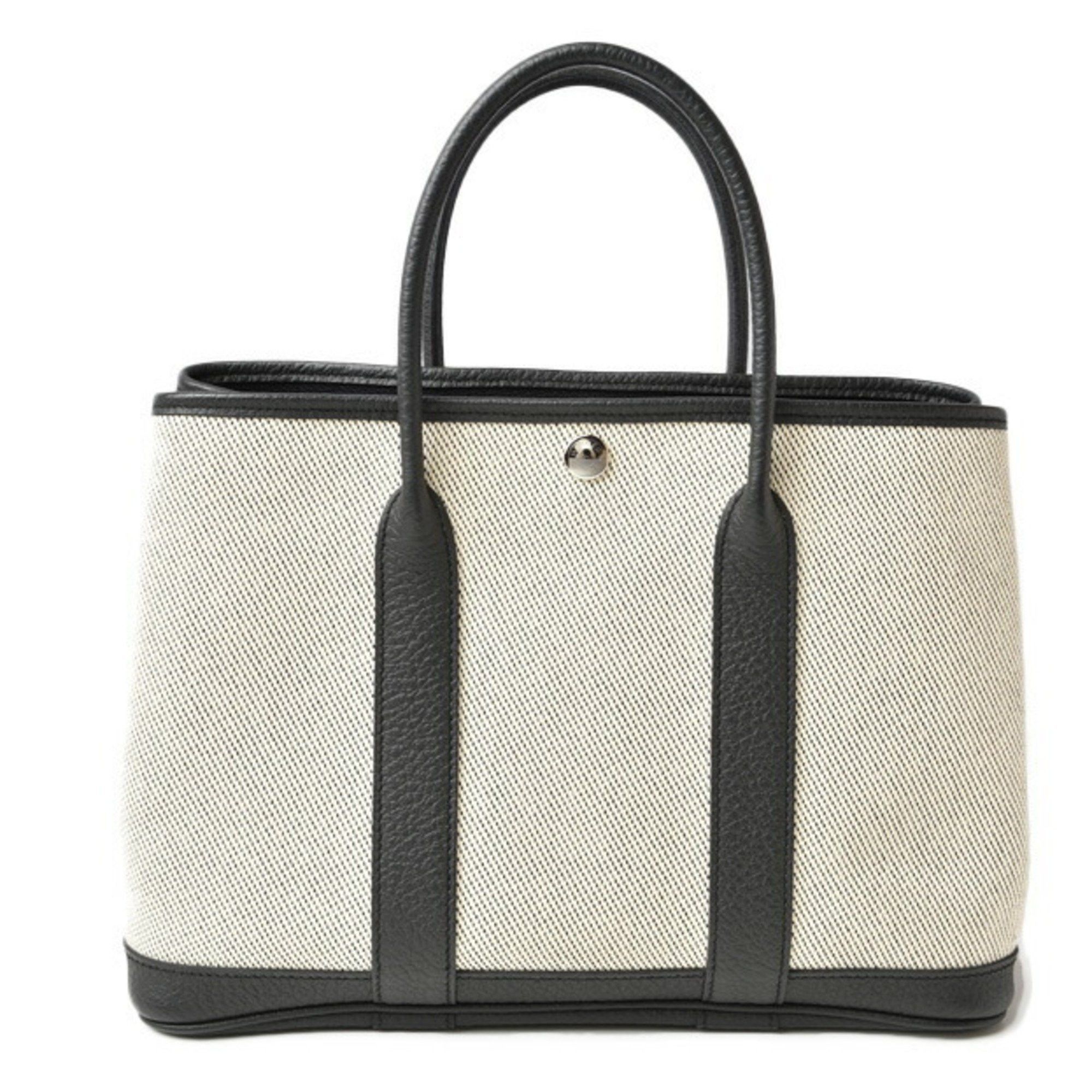 image of Hermes Bags/tote Bags Hermes Garden Tpm/30Cm Women's Bag Twill Ash Black