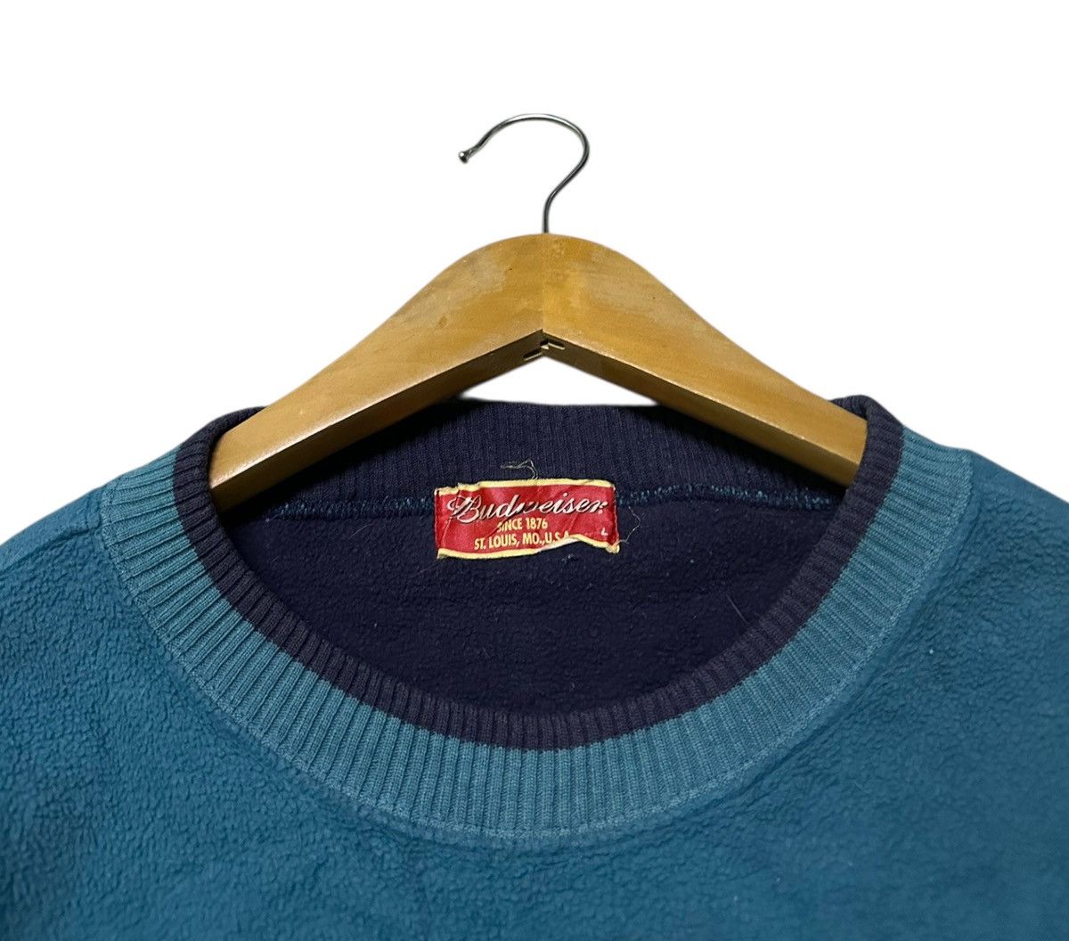Budweiser Vintage Budweiser fleece sweatshirt Size US L / EU 52-54 / 3 - 2 Thumbnail