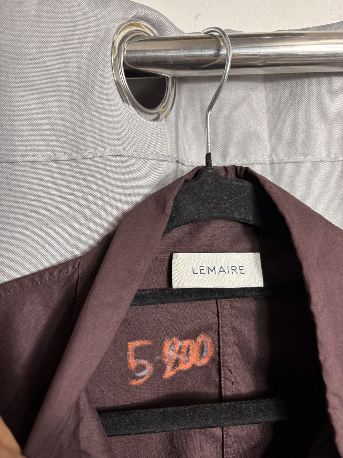 Lemaire Lemaire Poplin Tie Front Blouse Brown Size ONE SIZE - 2 Thumbnail