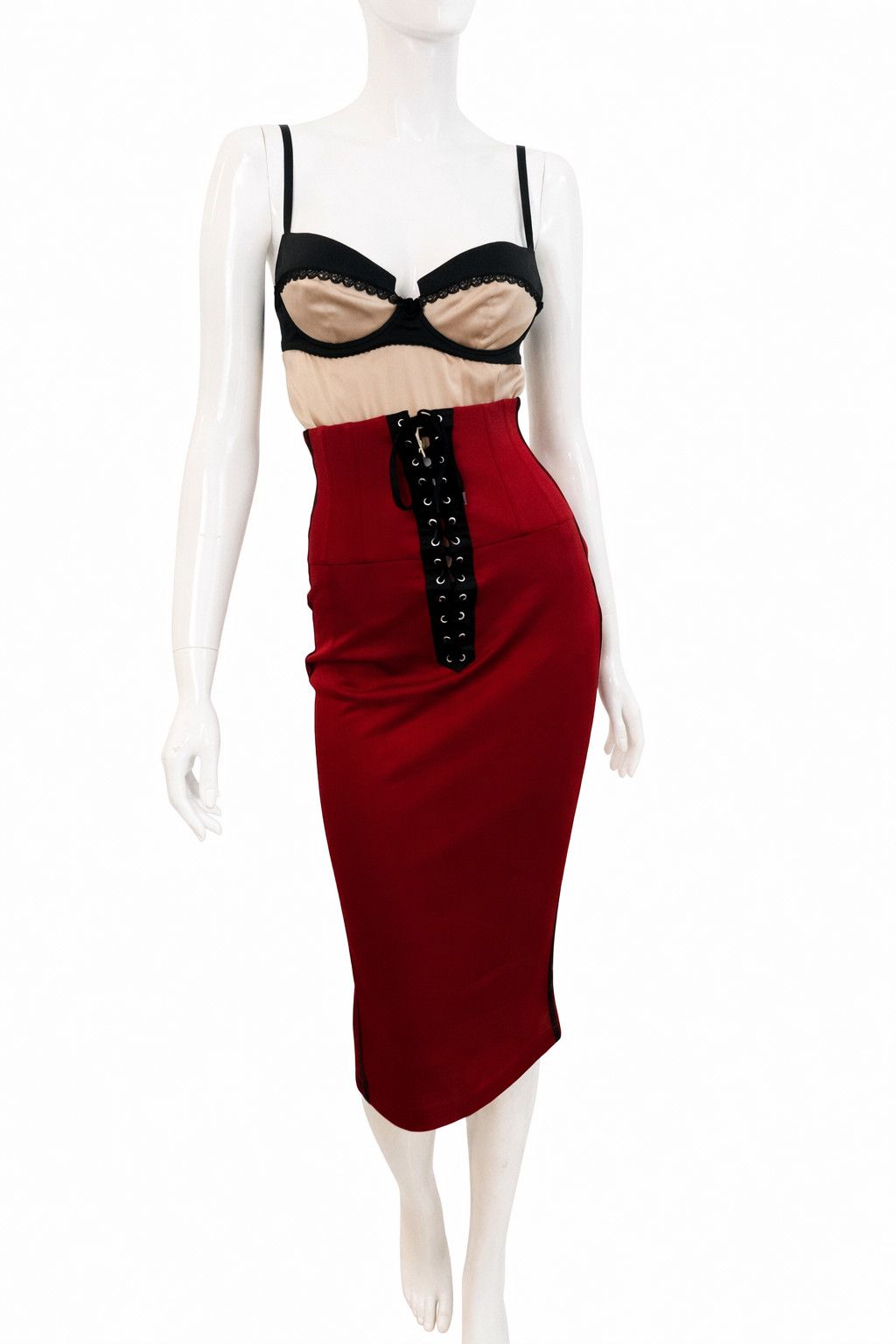 Dolce & Gabbana Dolce & Gabbana Silk Bustier Top – Satin D&G Corset - Large Size L / US 10 / IT 46 - 1 Thumbnail