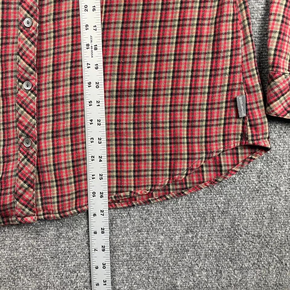 Other Woolrich Flannel Shirt Womens Large Red Plaid Button Up Size L / US 10 / IT 46 - 3 Thumbnail