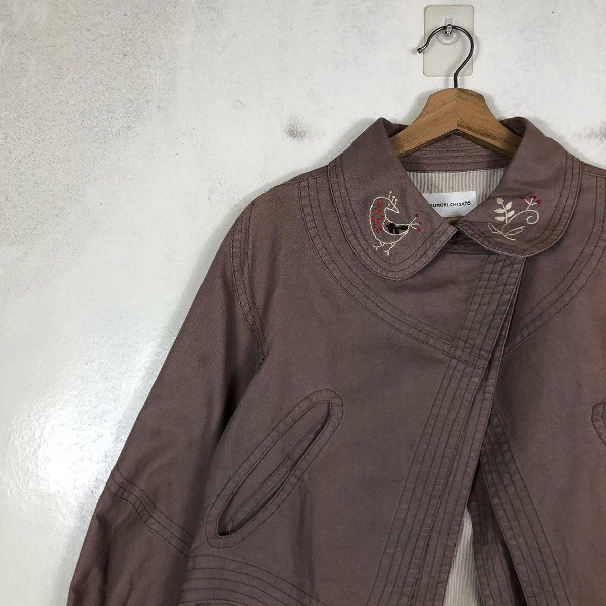 Issey Miyake 📌CROPPED BIKER JACKET DOUBLE LAYER TSUMORI CHISATO Size US M / EU 48-50 / 2 - 9 Thumbnail