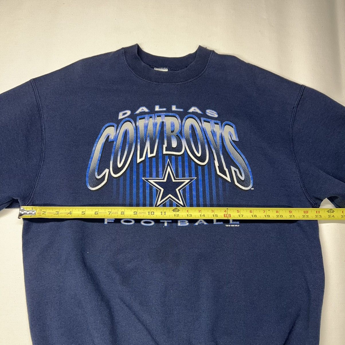 NFL × Vintage Vintage Dallas Cowboys Crewneck Blue Sweatshirt Football 90s Size US XL / EU 56 / 4 - 13 Thumbnail