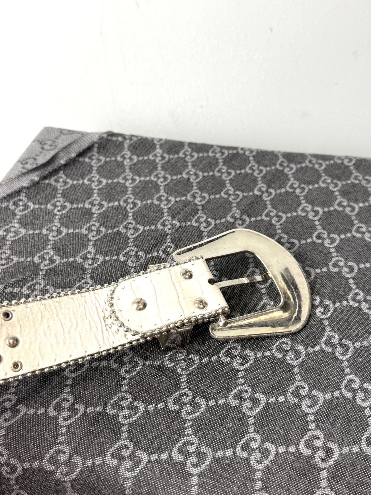 Japanese Brand Vintage Rhinestones Metal Belt BB Simon Style Size ONE SIZE - 7 Thumbnail