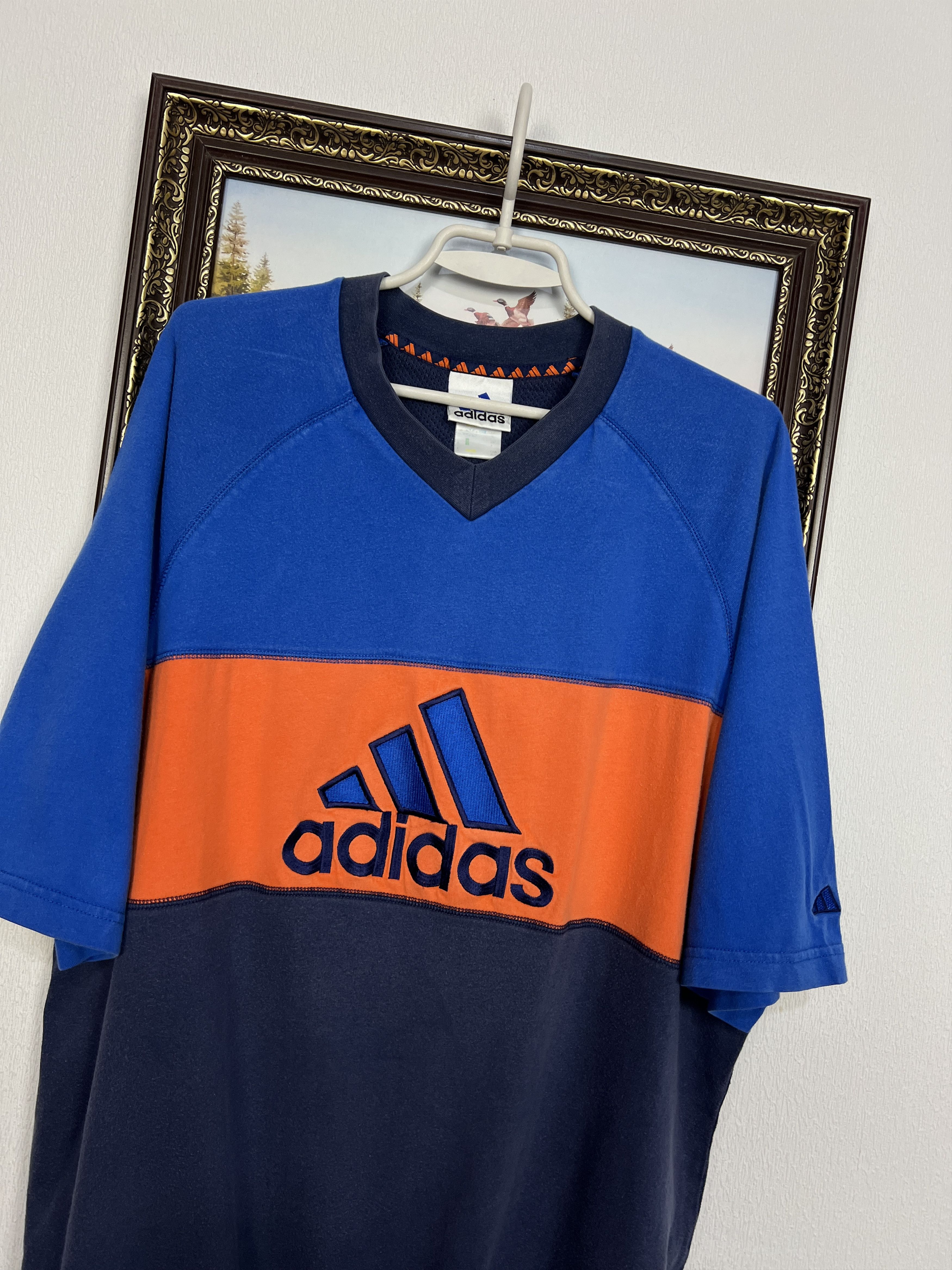 Adidas Vintage Originals Equipment Big Logo Jersey Shirt Trikot Size US XL / EU 56 / 4 - 3 Thumbnail