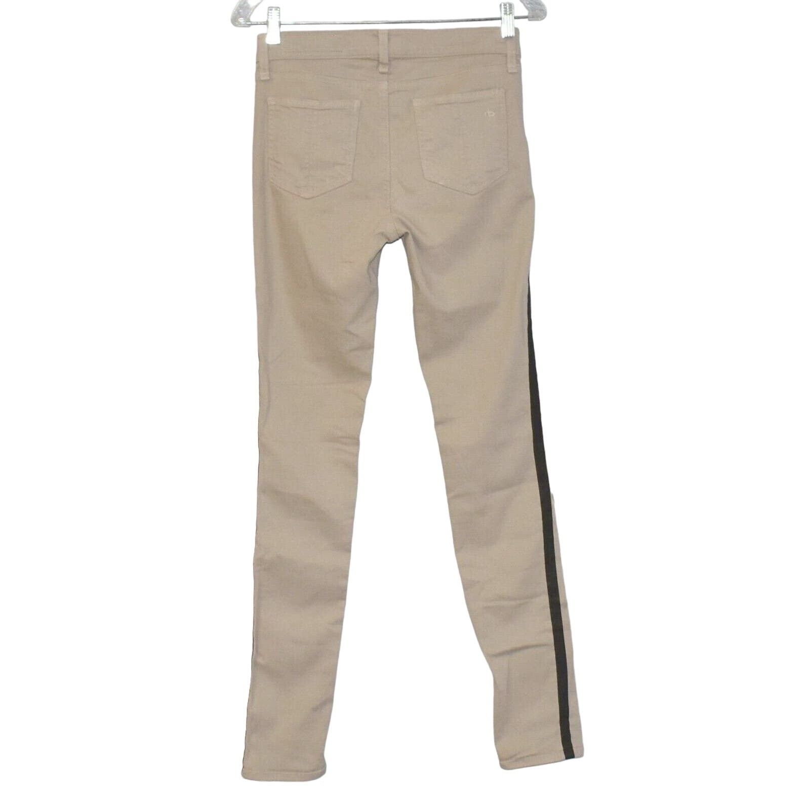 Rag & Bone RAG & BONE Beige W/Black Stripe Skinny Jeans Size 26 W28 Size 28" / US 6 / IT 42 - 3 Thumbnail