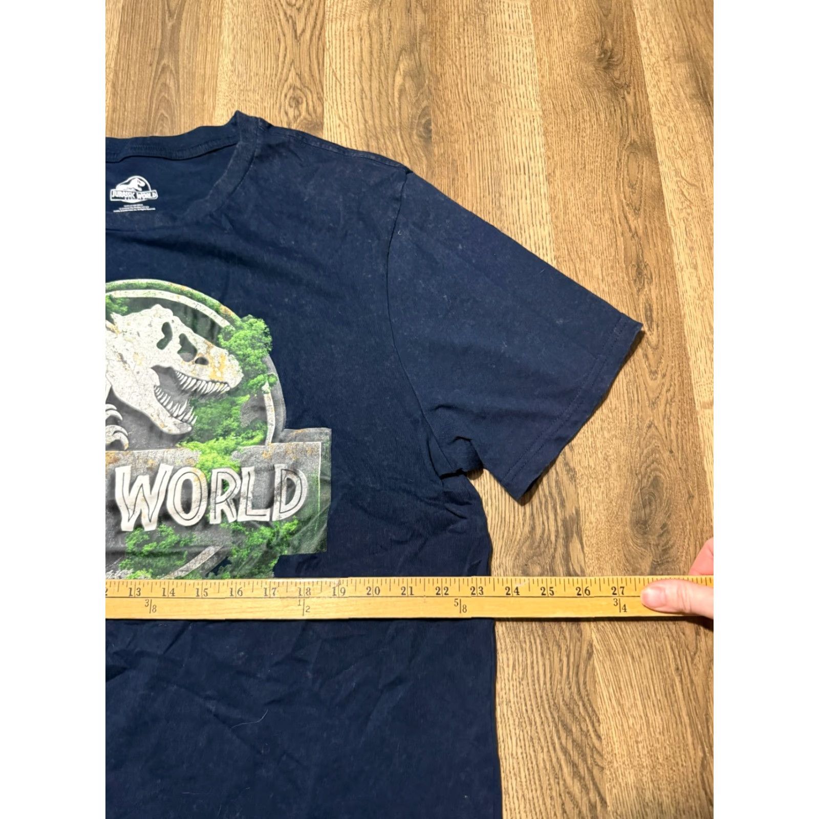 Vintage Jurassic Park Shirt Men's 2XL Blue Short Sleeve Graphic Print T-Shirt Crew Neck Blue White Green Jurassic World Theme Mens Size US XXL / EU 58 / 5 - 7 Thumbnail