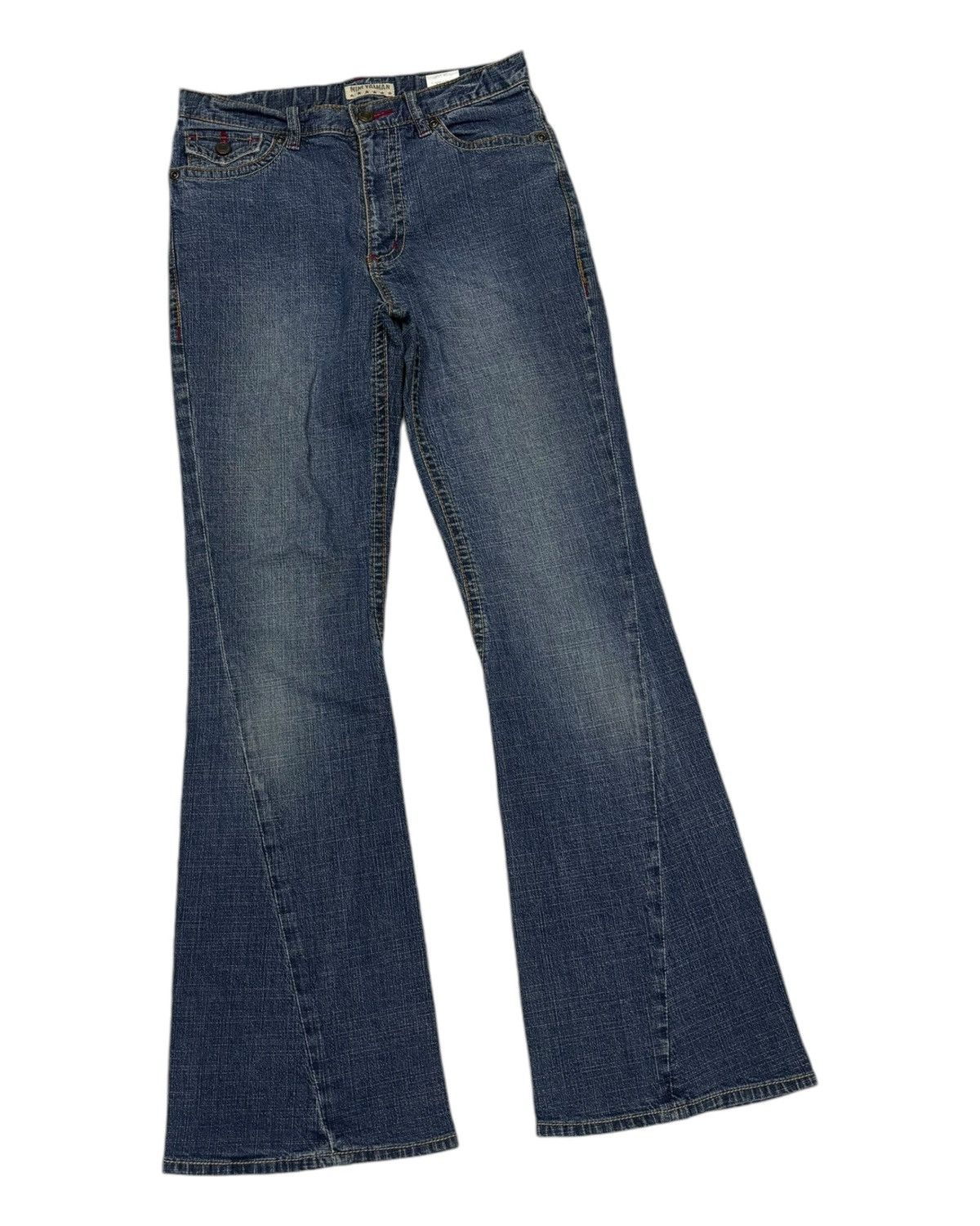 Hysteric Glamour × Japanese Brand FLARED TWIST💥90s Style Bootcut Denim Mini Valman Flare Jeans Size US 26 / EU 42 - 3 Thumbnail