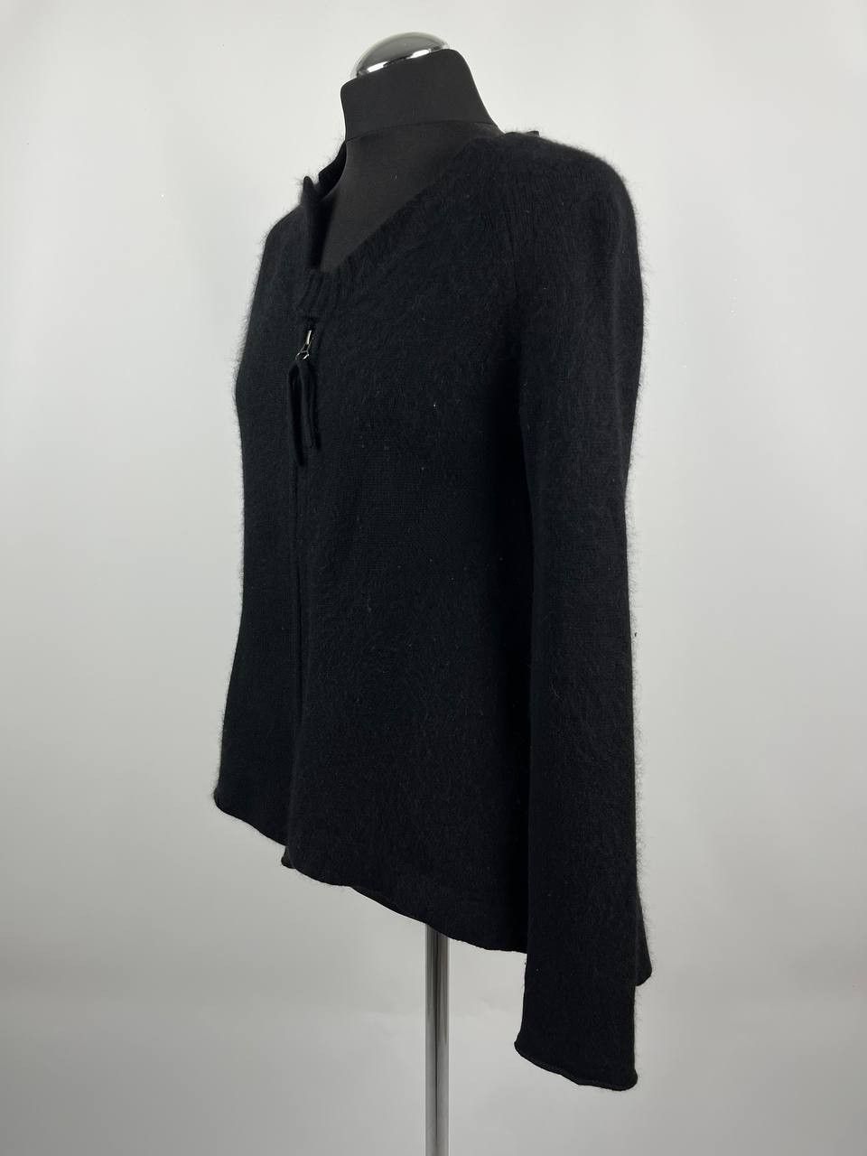 Rundholz Rundholz Black Label Asymmetric Zip Cardigan Sweater Black Size S / US 4 / IT 40 - 2 Thumbnail