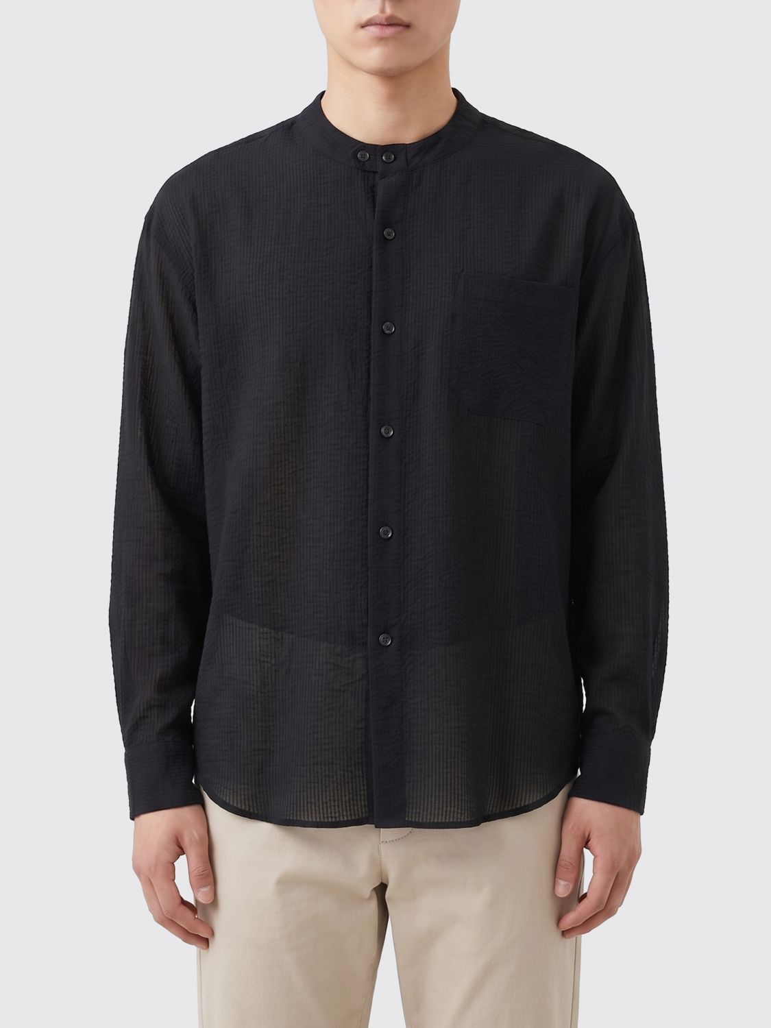 Giorgio Armani Giorgio Armani Shirt Men Blue Size US S / EU 44-46 / 1 - 1 Thumbnail