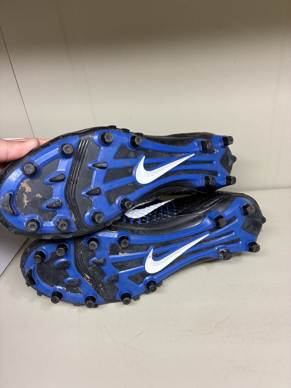 Nike Nike Force LunarBeast Elite TD Football Cleats Blue Mens 12 Size US 12 / EU 45 - 4 Thumbnail