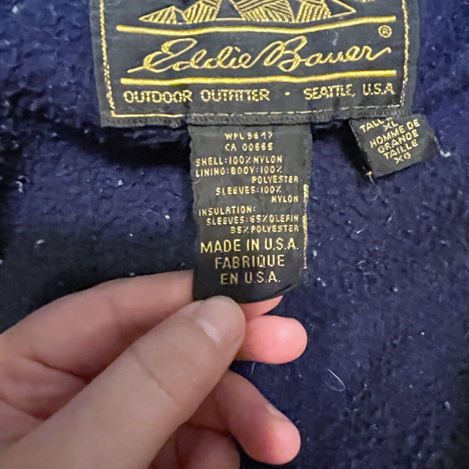 Eddie Bauer EDDIE BAUER Vtg USA Yellow Windfoil Jacket Mens XL Tall Size US XL / EU 56 / 4 - 9 Thumbnail
