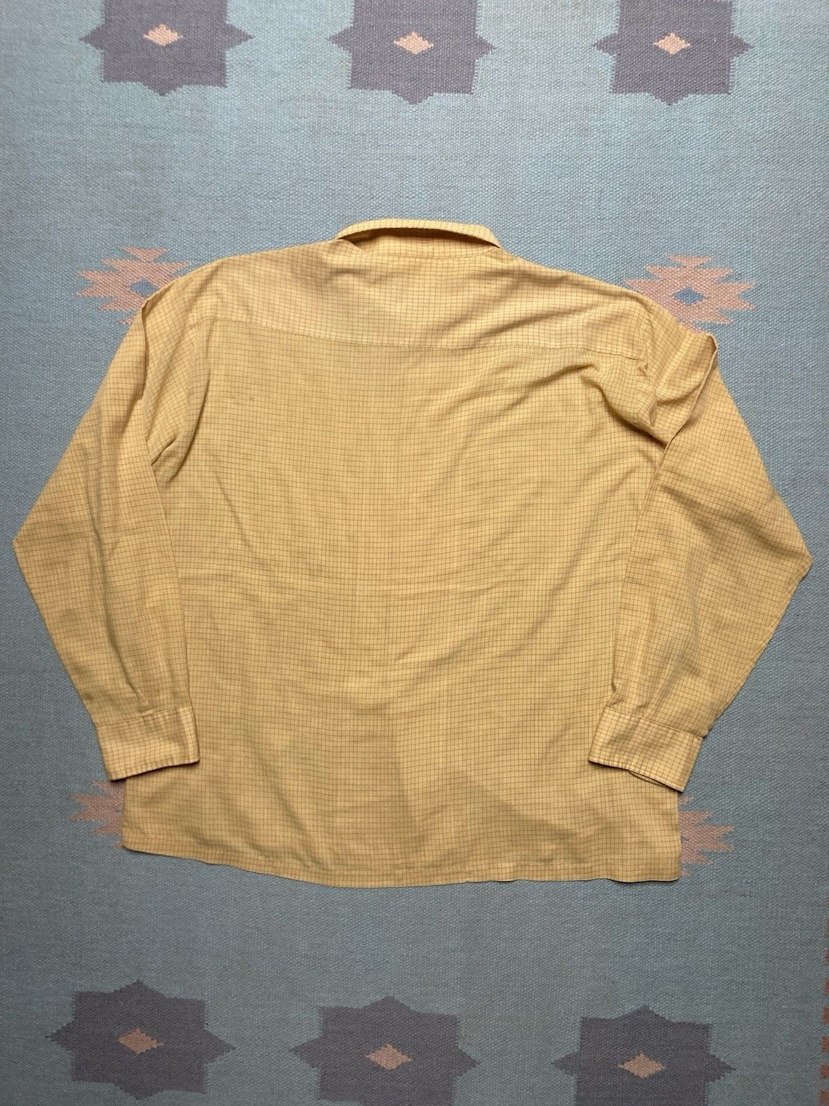 Vintage 70s long sleeve button shirt campus plaid lightweight XL Size US XL / EU 56 / 4 - 8 Thumbnail