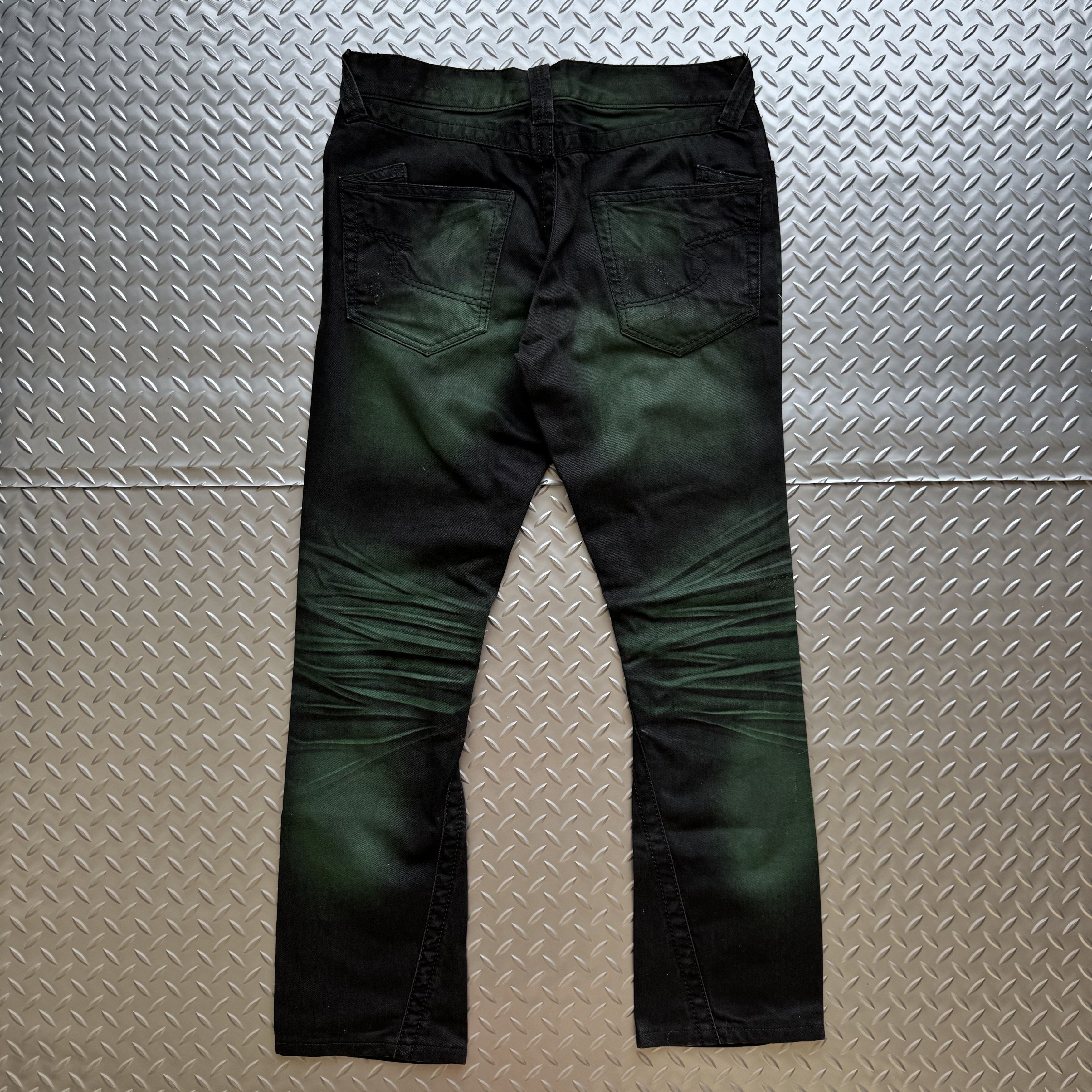 semanticdesign Semantic Design Archive Green Fade Denim Jeans Size US 32 / EU 48 - 7 Thumbnail