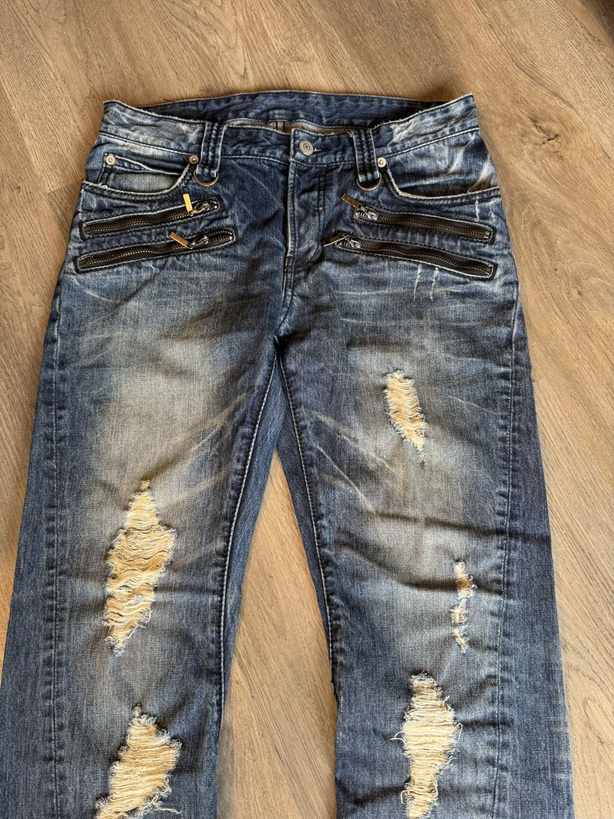 BUFFALO BOBS VINTAGE DISTRESSED DENIM BY BUFFALO BOBS Size US 30 / EU 46 - 2 Thumbnail