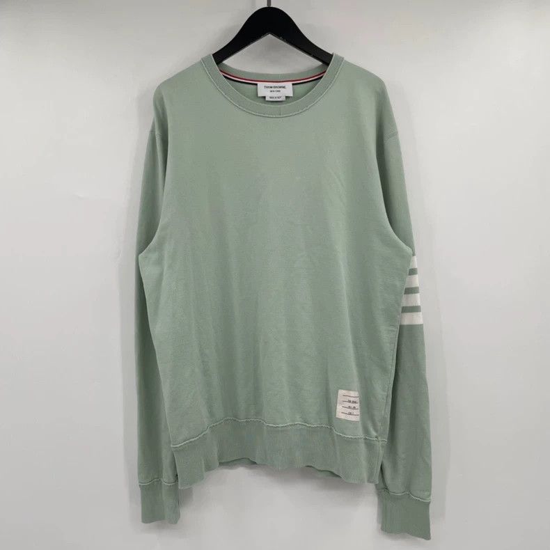 Thom Browne Thom Browne Lime green striped hoodie Size US L / EU 52-54 / 3 - 1 Thumbnail